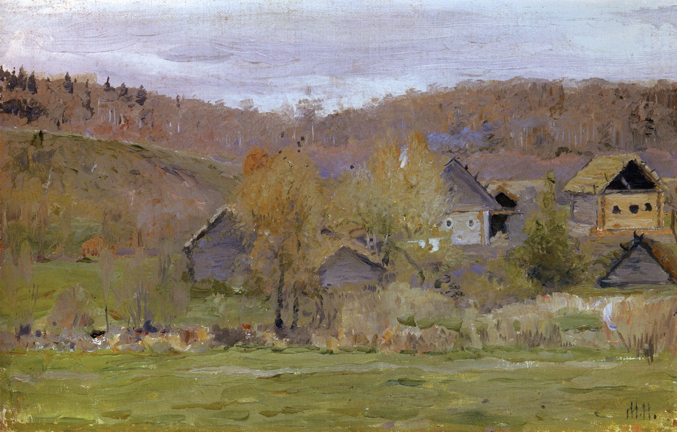 Wallpaper Nesterov, Mikhail Vasilyevich, 1900s, In early spring image for desktop, section живопись