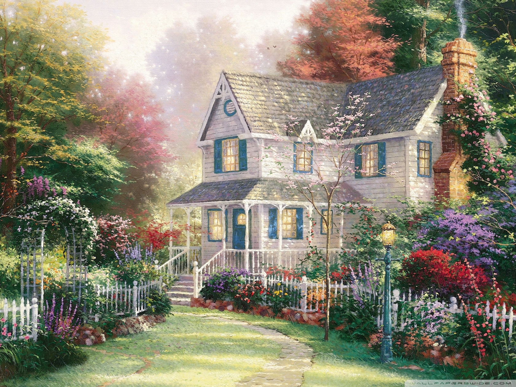 Springtime Painting Ultra HD Desktop Background Wallpaper for 4K UHD TV, Tablet