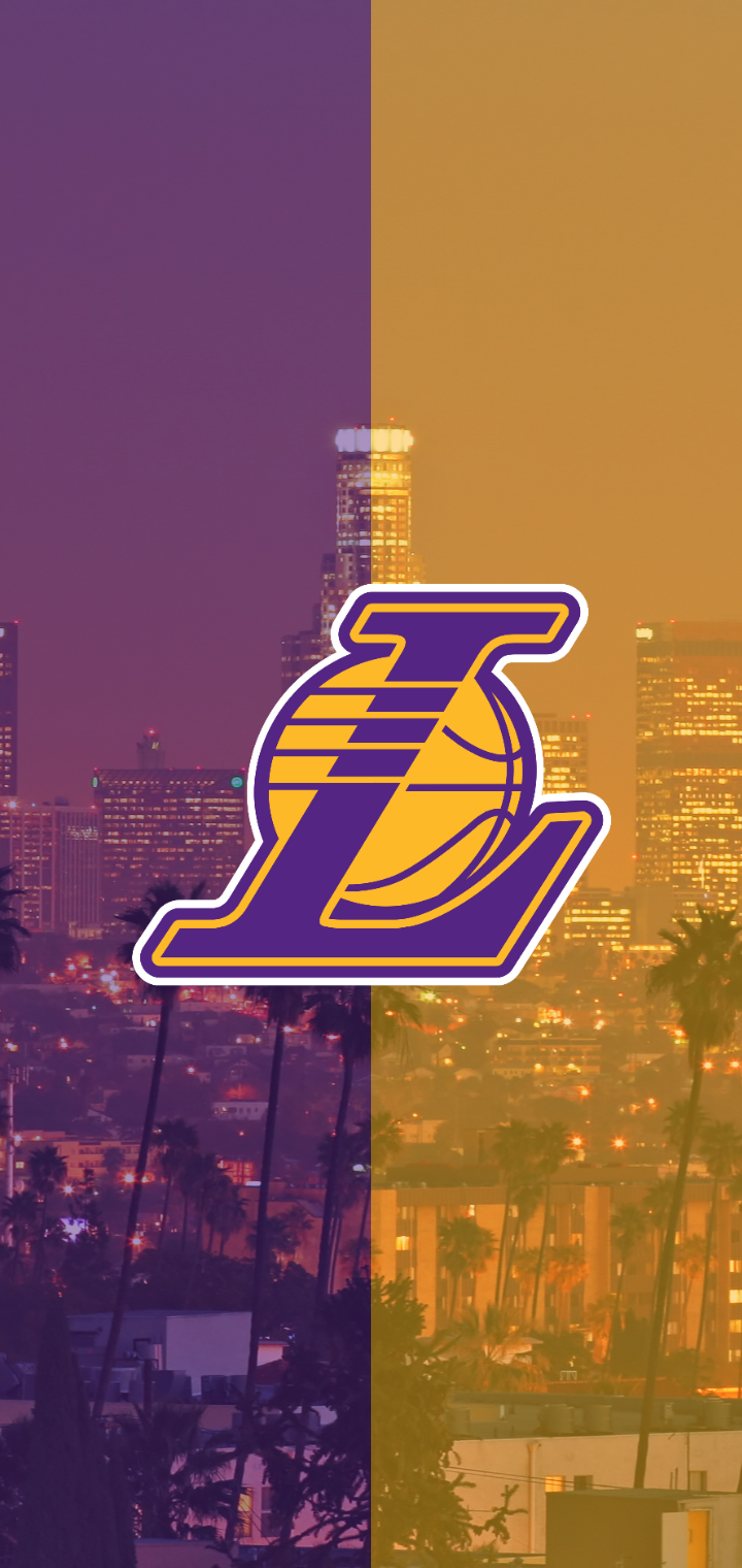 I made a phone wallpaper for every NBA team, here is the one I made for the Lakers, hope y'all enjoy it