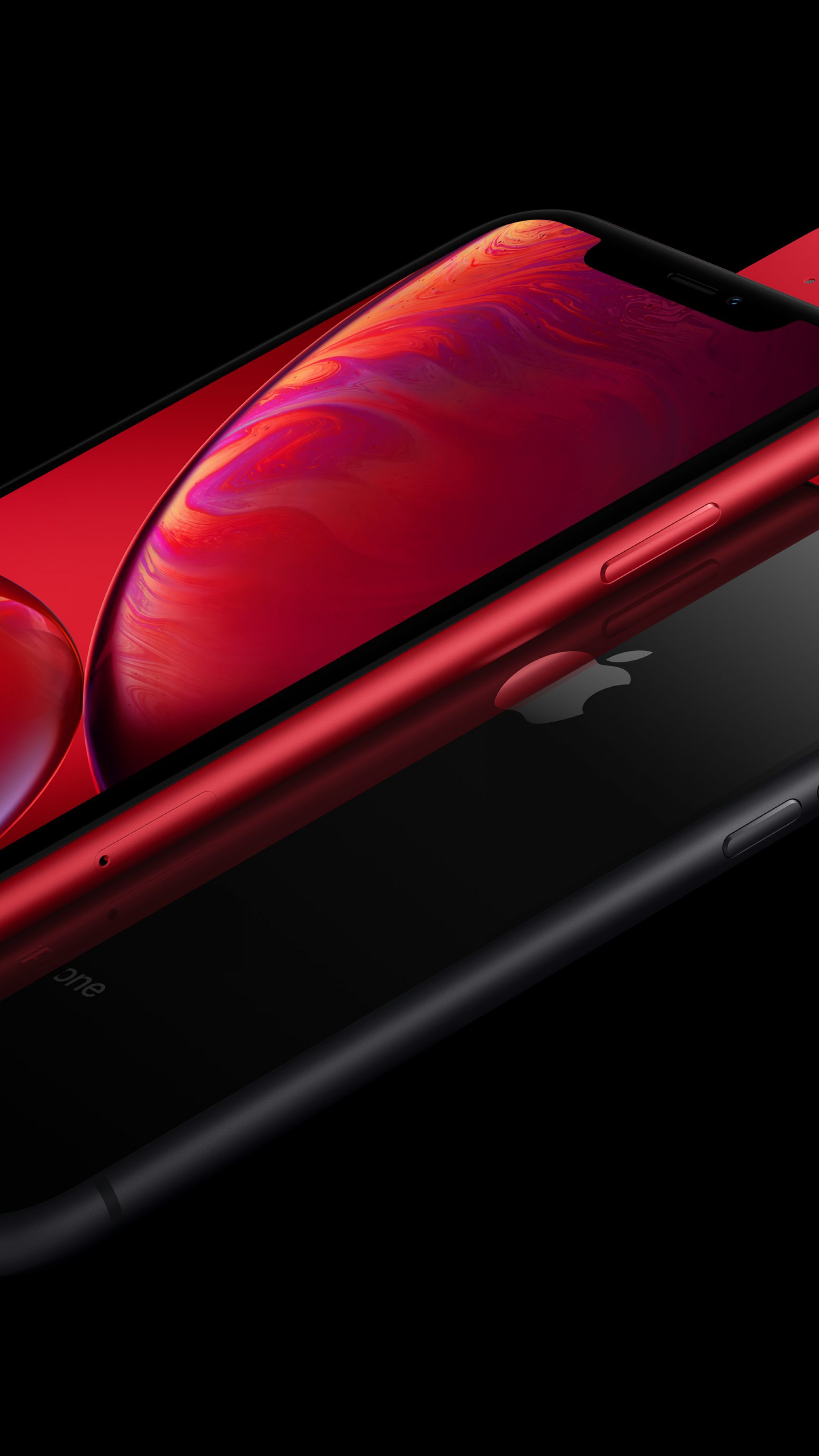 Wallpaper IPhone XR, Red, Black, 5K, Smartphone, Apple September 2018 Event, Hi Tech