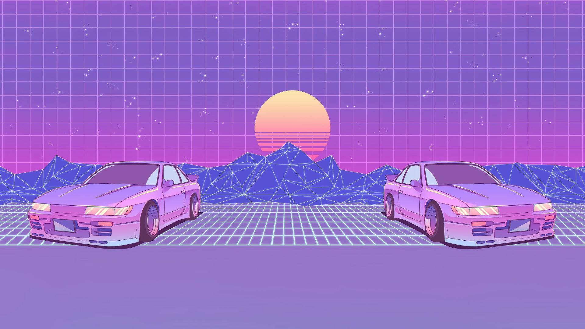 Download Synthwave Jdm Aesthetic Wallpaper