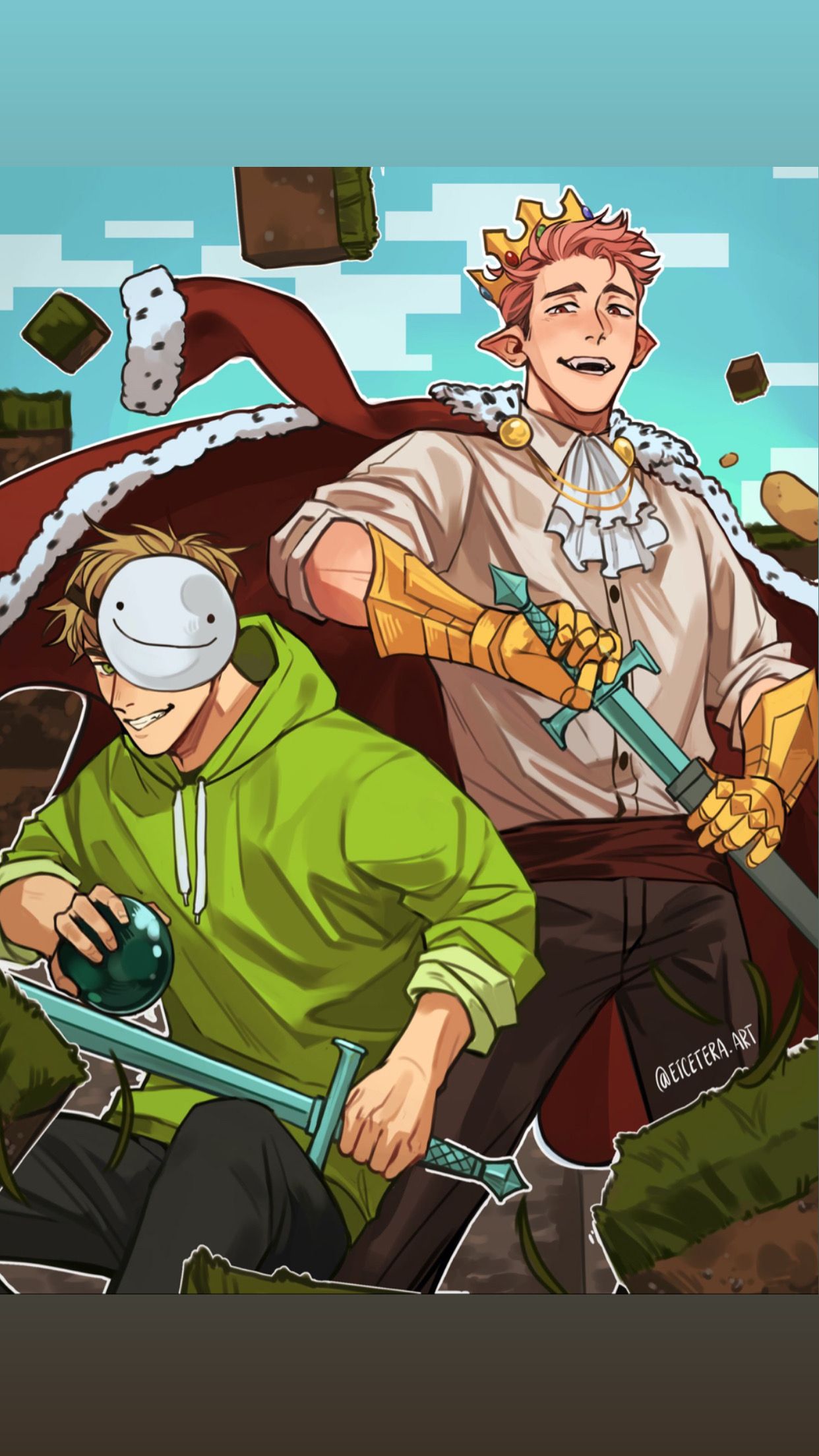 Dream Technoblade wallpaper. Technoblade fanart wallpaper, Fan art, Dream art