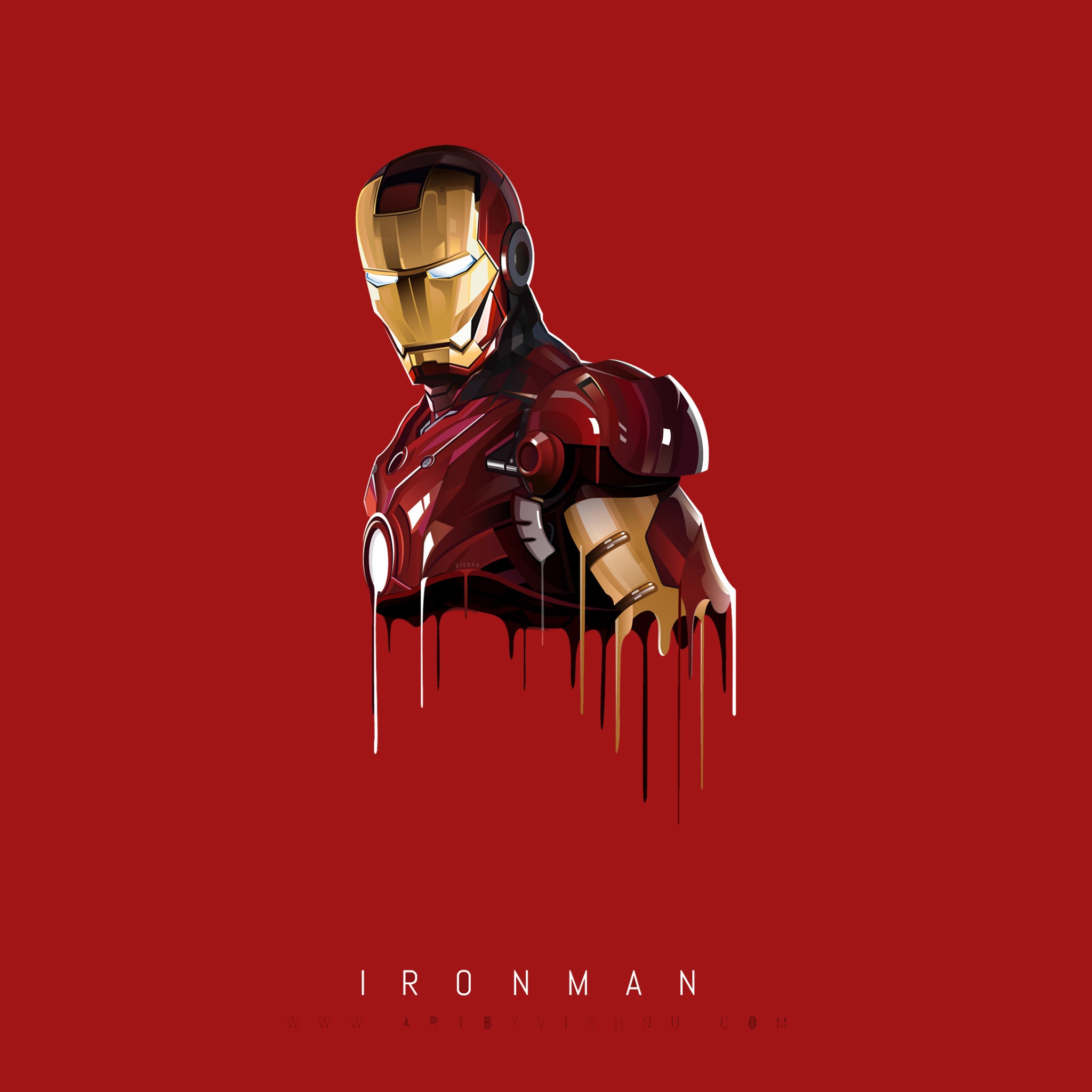 Wallpaper 4k Iron Man Minimal Wallpaper