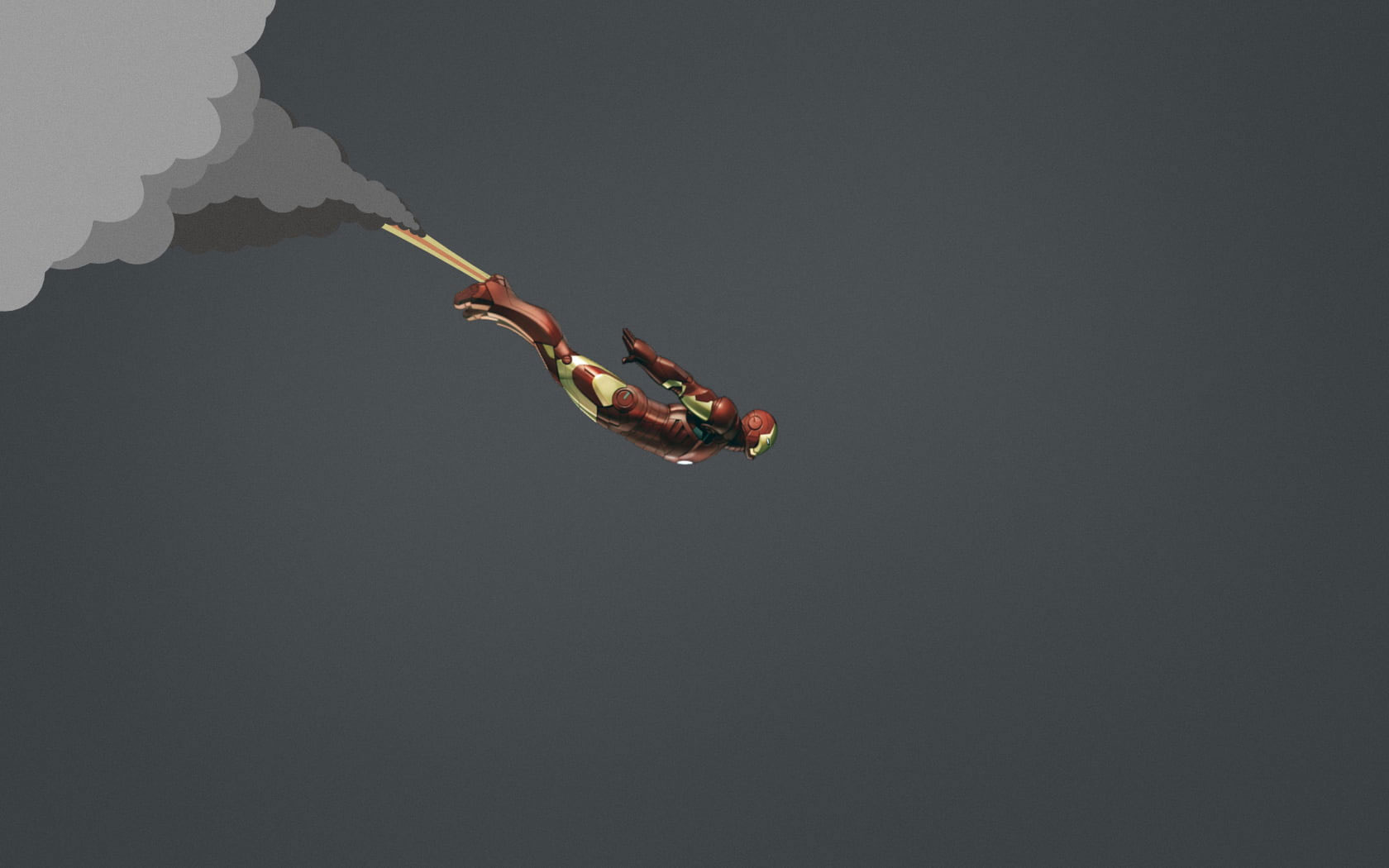 Marvel Iron Man Wallpaper, Minimalism, Copy Space, Studio Shot