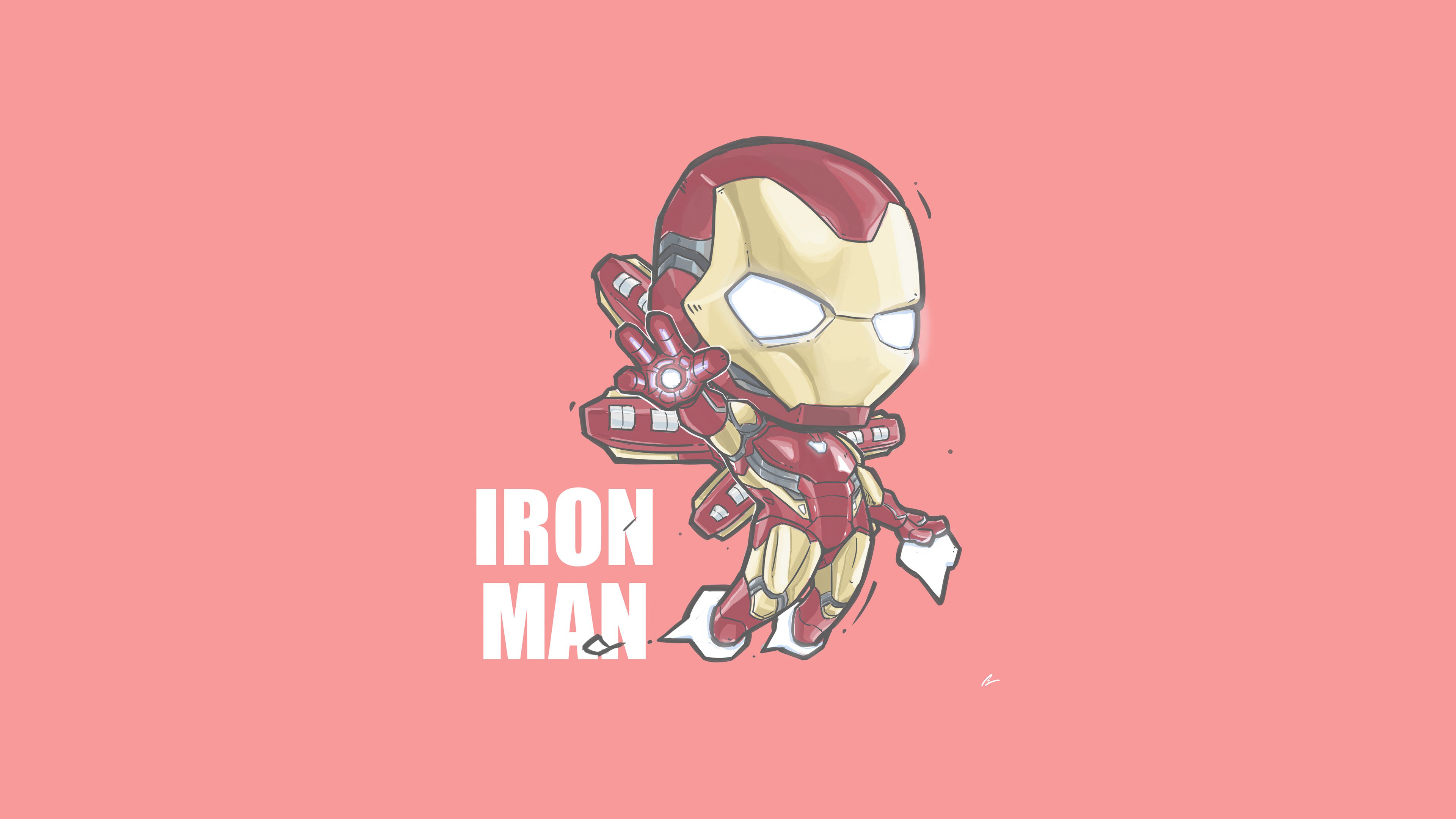 Iron Man Minimalist Wallpaper 4k Ultra HD