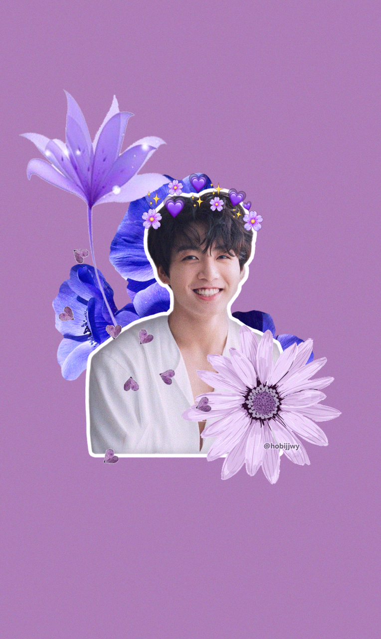 jungkook wallpaper. Bts wallpaper, Jungkook, Purple flowers wallpaper