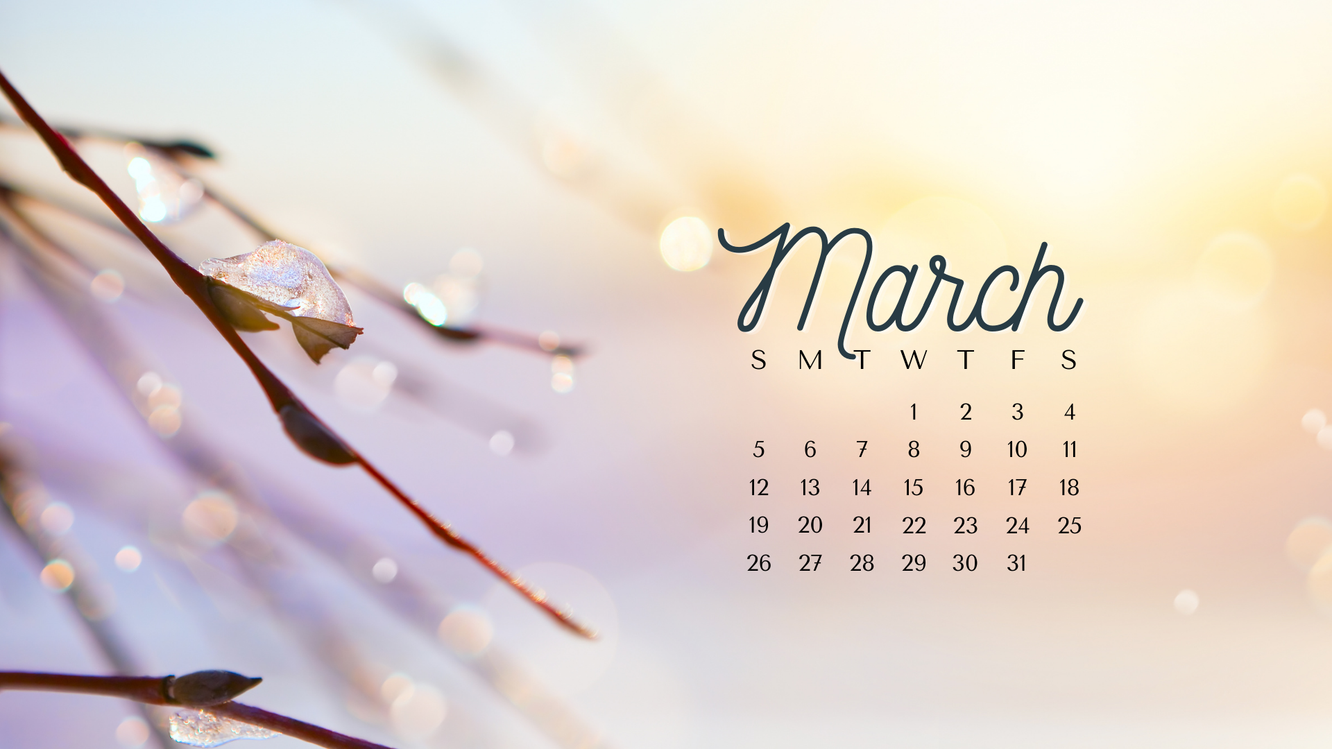 March 2023 Wallpapers  Good Mondays Paper