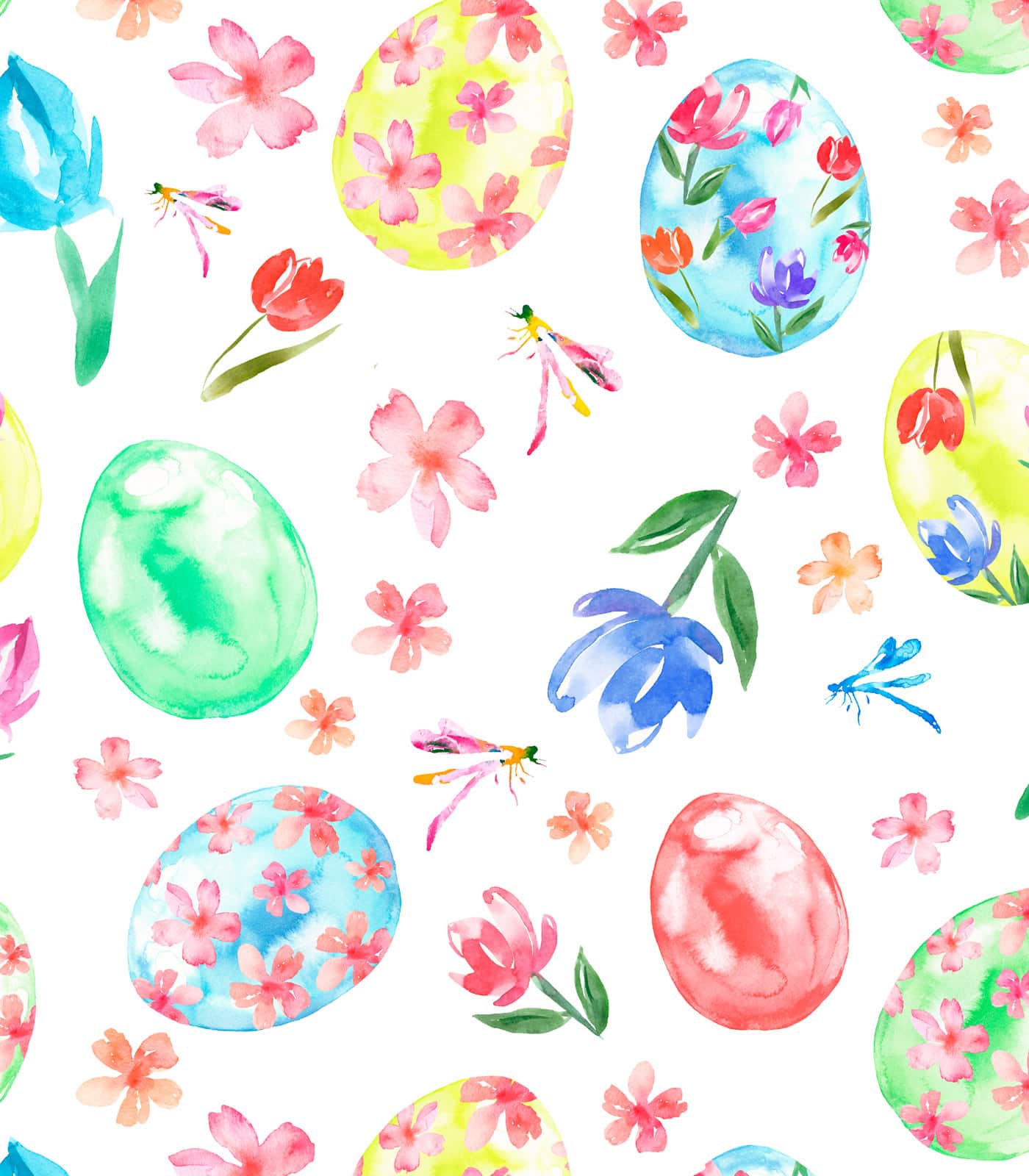 Watercolor Easter Spring Wallpapers - Wallpaper Cave