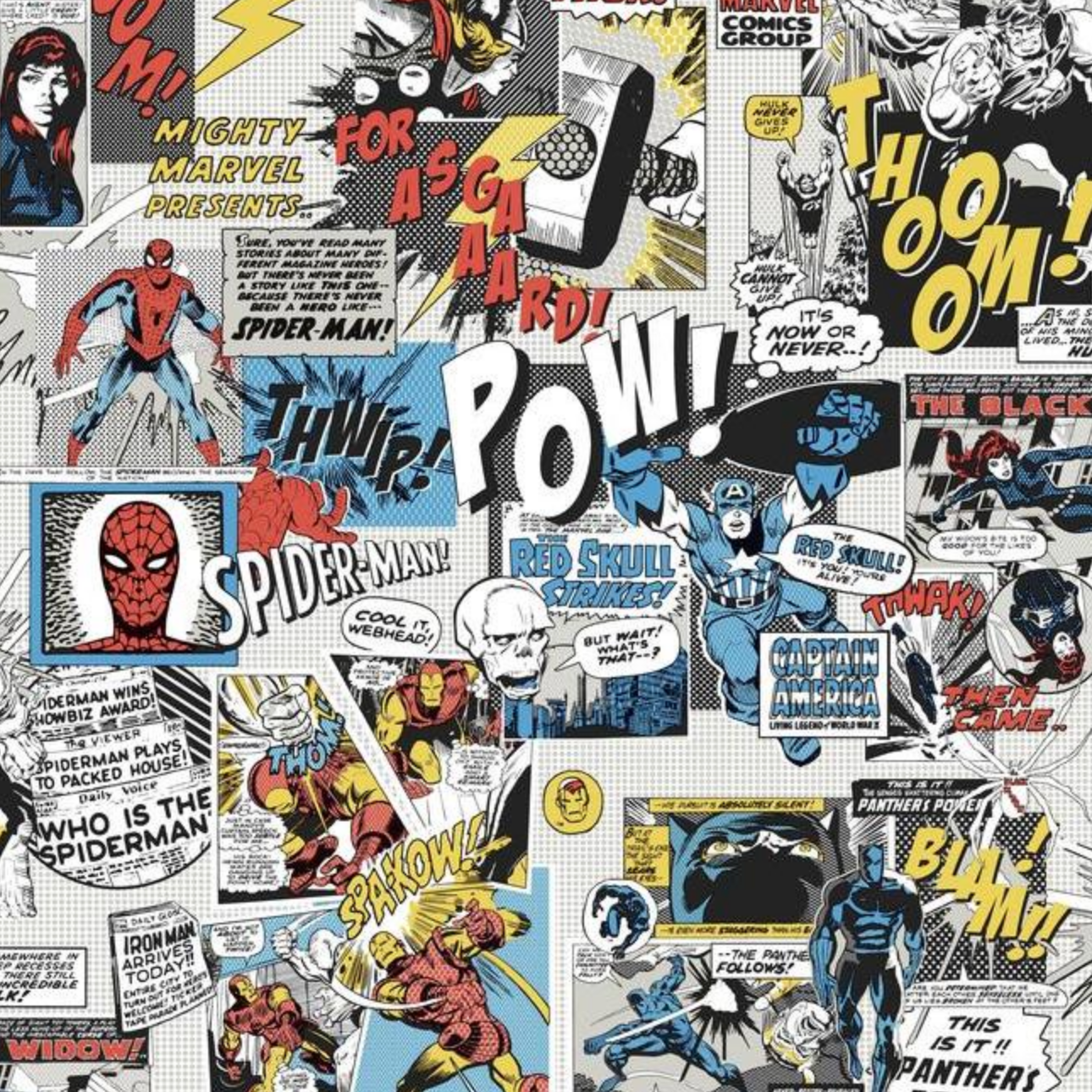 Marvel Comic Wallpaper American Dry Goods Co