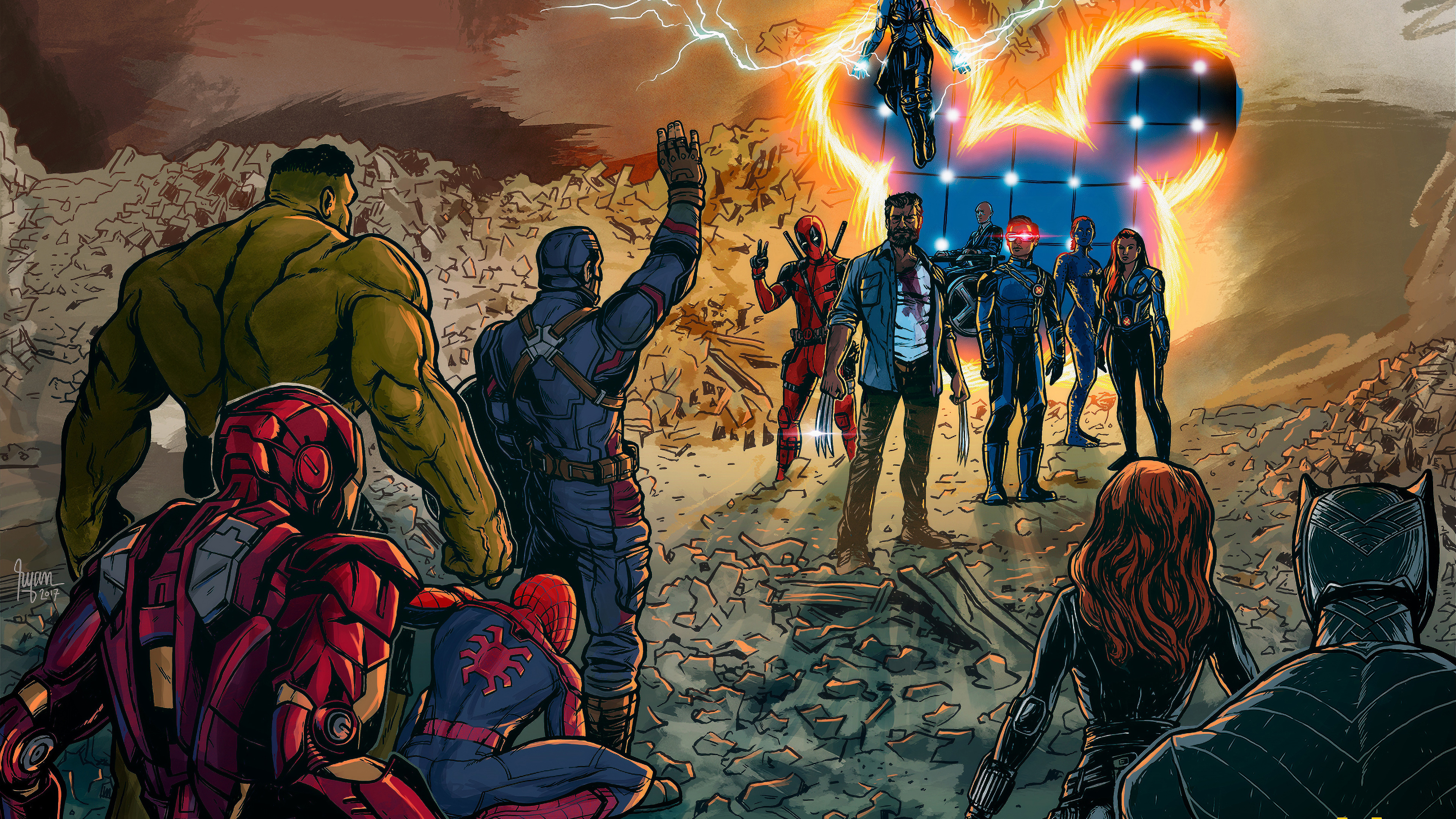 Wallpaper 4k Marvel Welcoming Fox Wallpaper