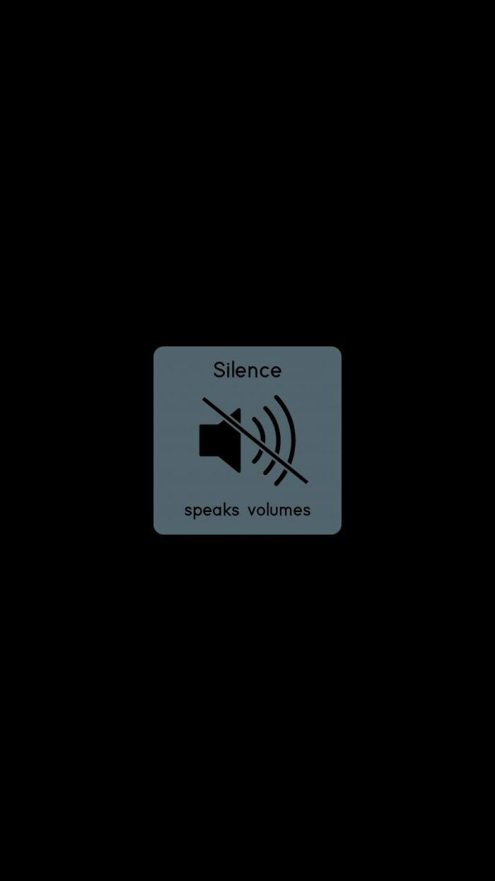 Silence Phone Wallpaper