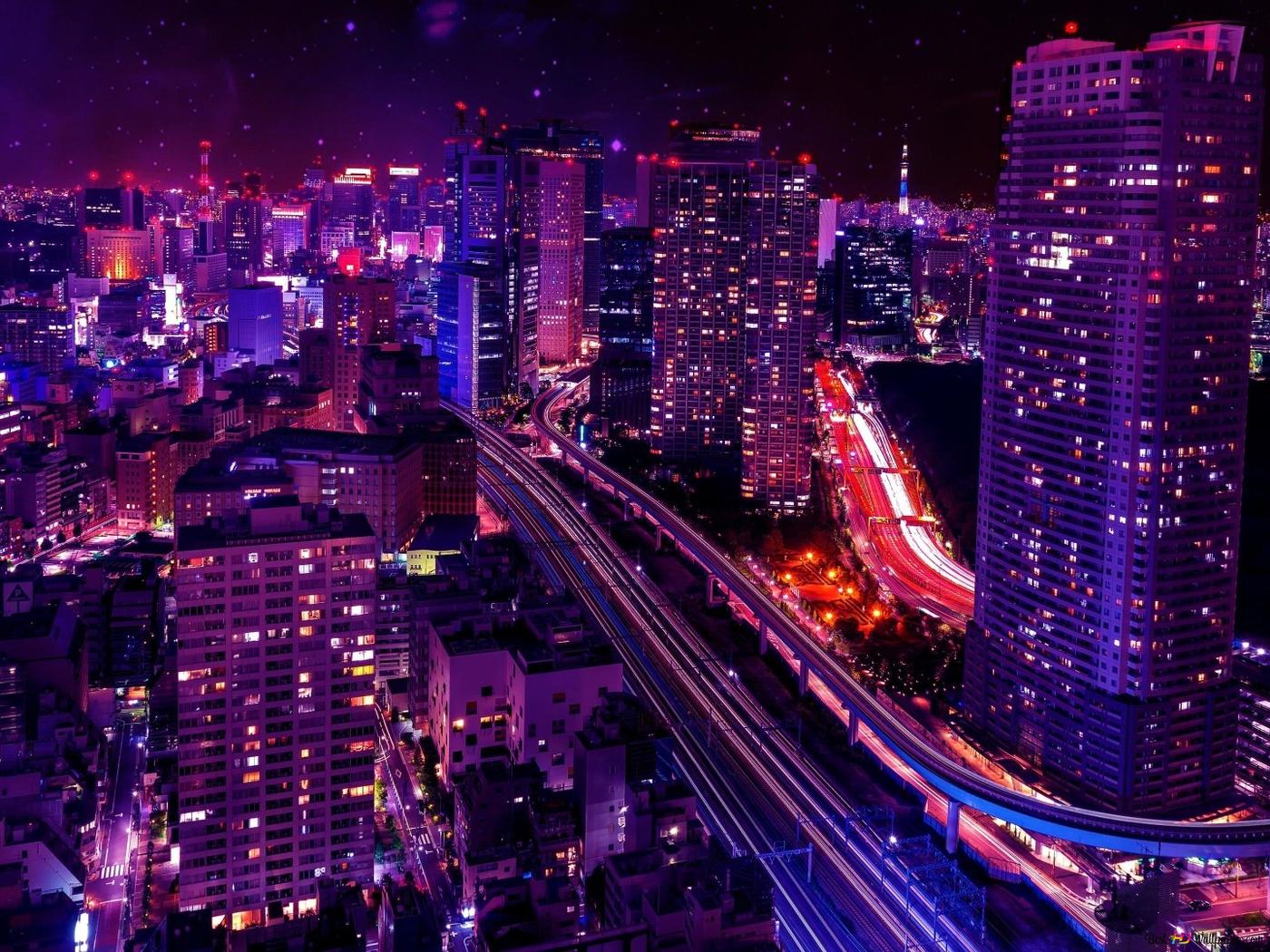 Japan Night City Wallpapers - Wallpaper Cave