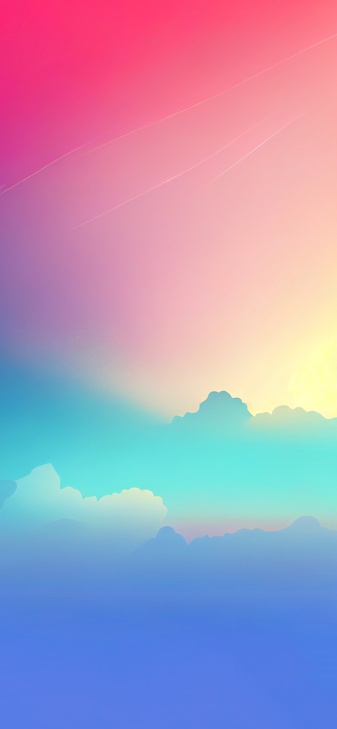 Clouds Pastel Gradient Wallpaper