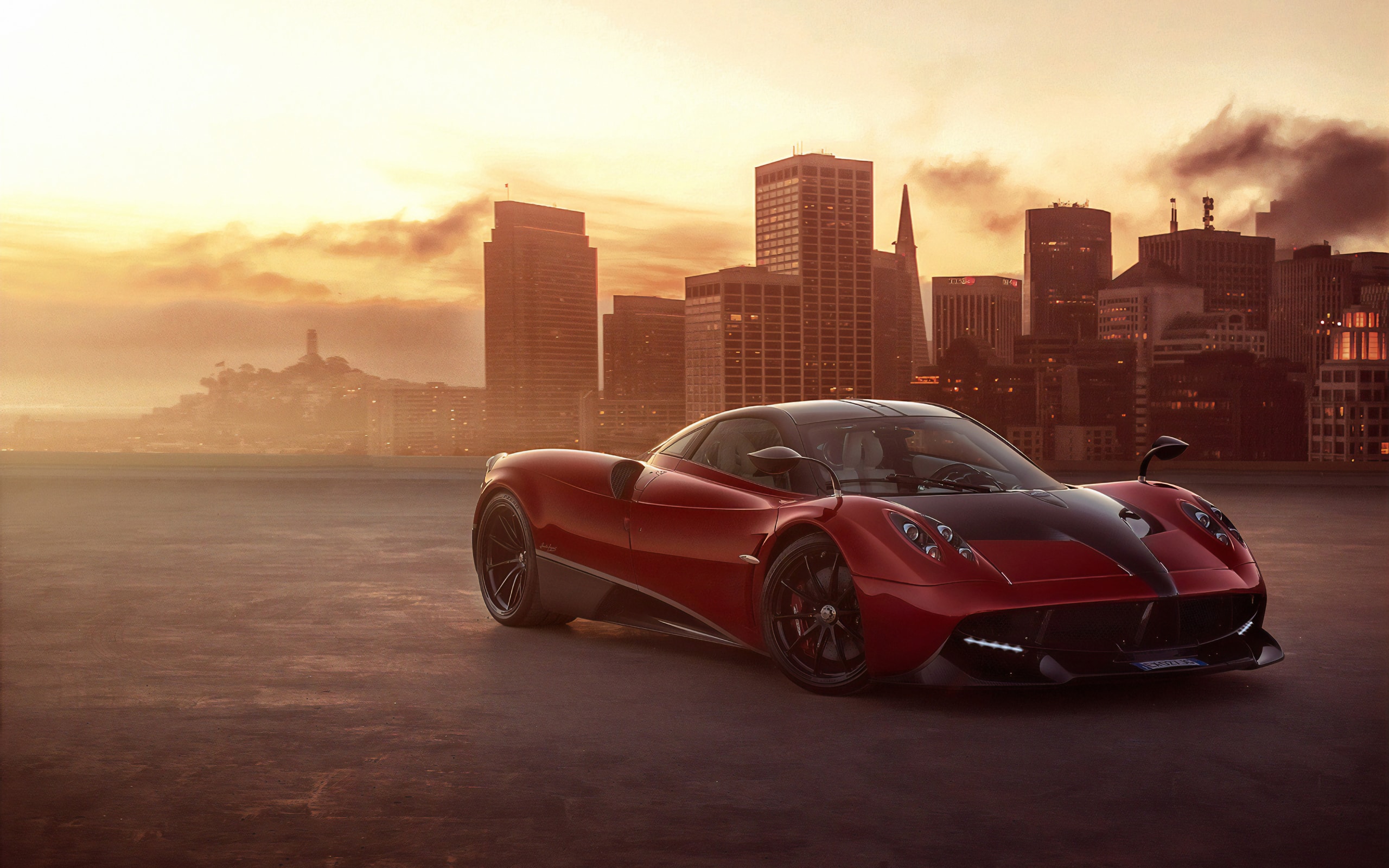 Pagani Huayra Red Wallpaper