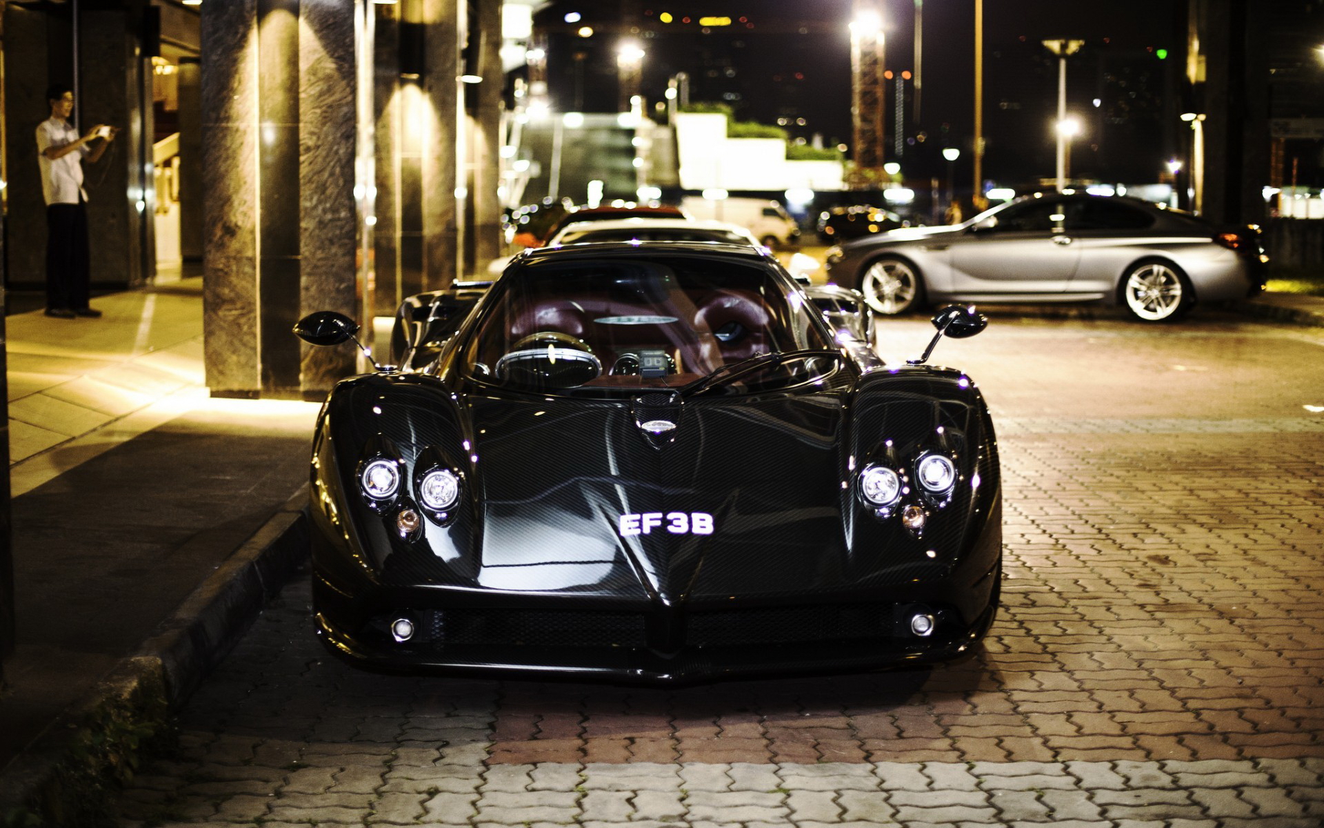 Nighttime Elegance: Pagani Zonda HD Wallpaper