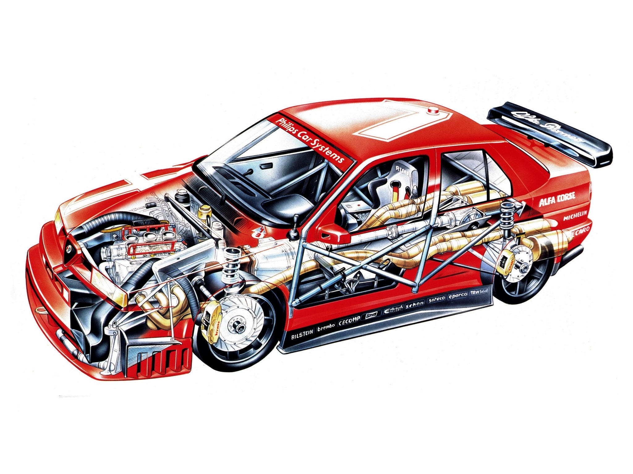 Alfa, Romeo, V T i, Dtm, se Race, Racing, Interior, Engine Wallpaper HD / Desktop and Mobile Background