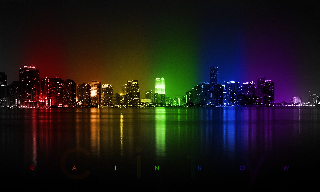 Rainbow City Wallpaper Free Rainbow City Background