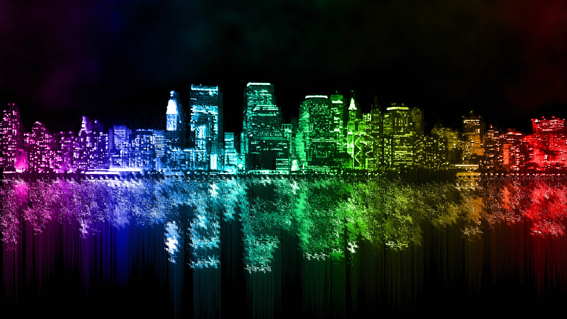 Rainbow City Wallpaper Free Rainbow City Background