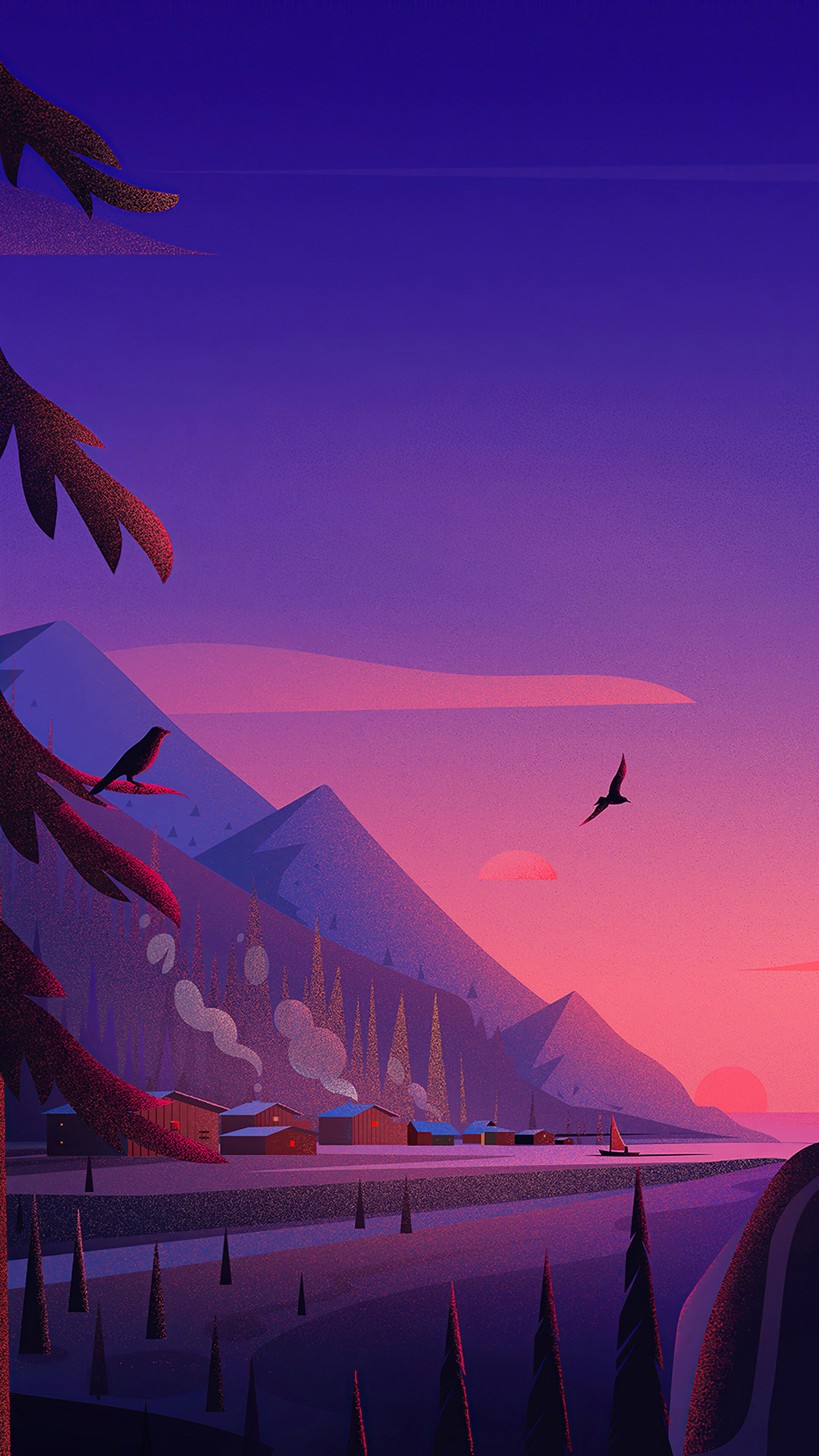 Digital Sunrise Wallpaper