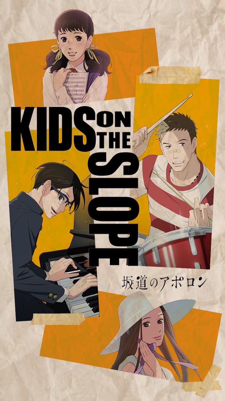 sakamichinoapollon #anime #manga #josei #jazz #kidsontheslope #music #school #japan #wallpaper #iphone #samsung #best. Anime, Imagens de desenhos, Animação