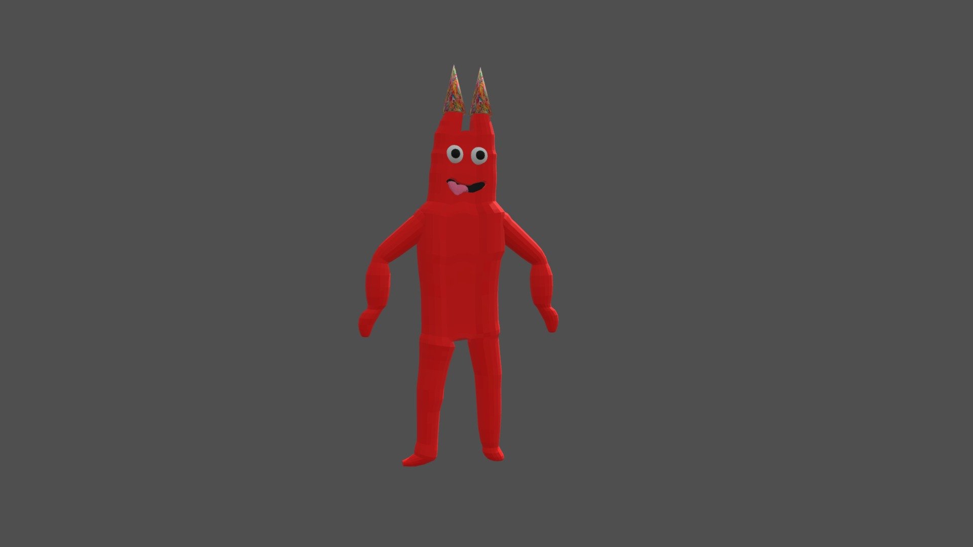 Garten Of Banban 2 Red Monster Free 3D model by glebaati [411ee93]