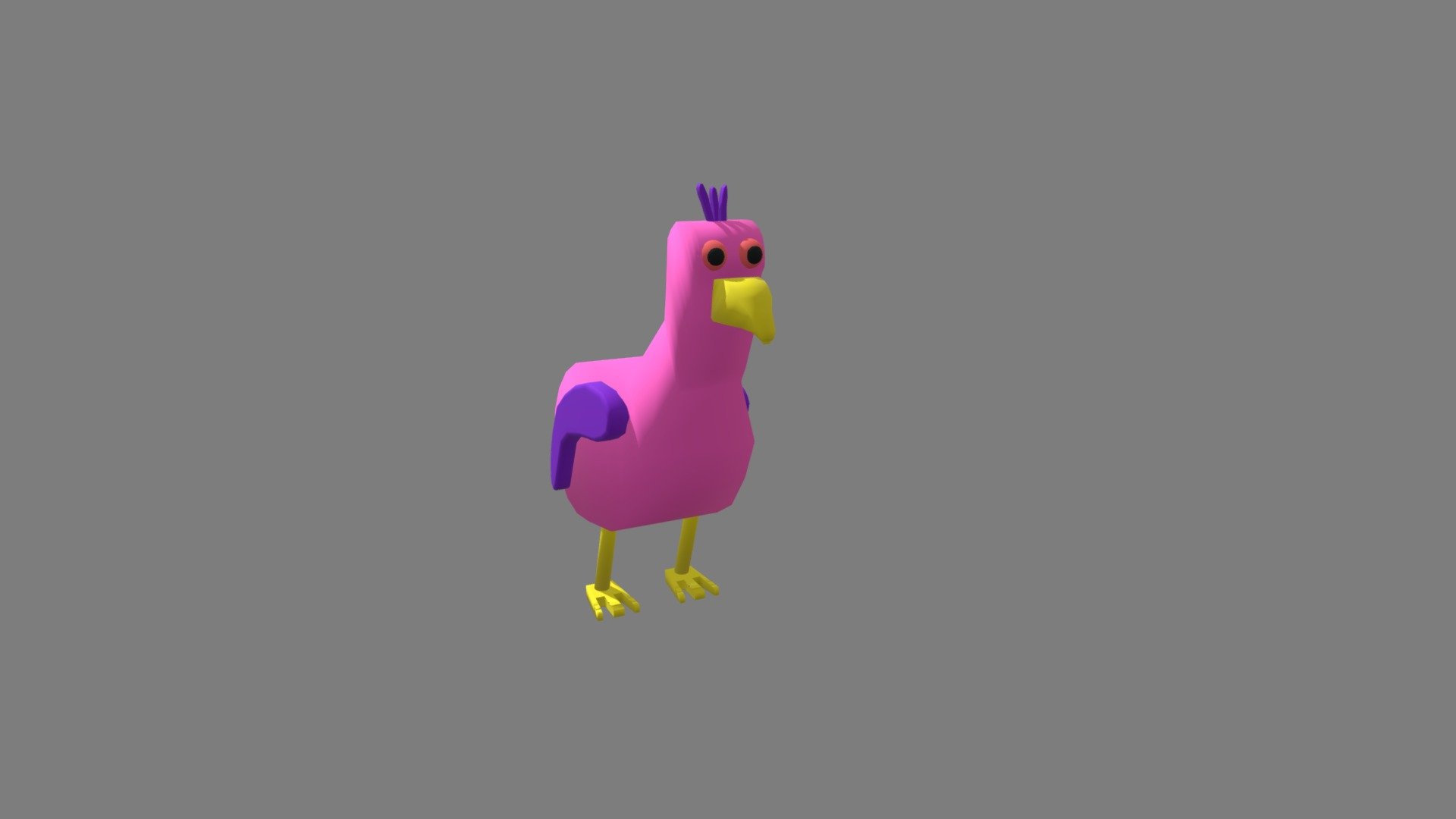 Garten Of Banban Pink Monster Bird Free 3D model by glebaati [18f5bb3]