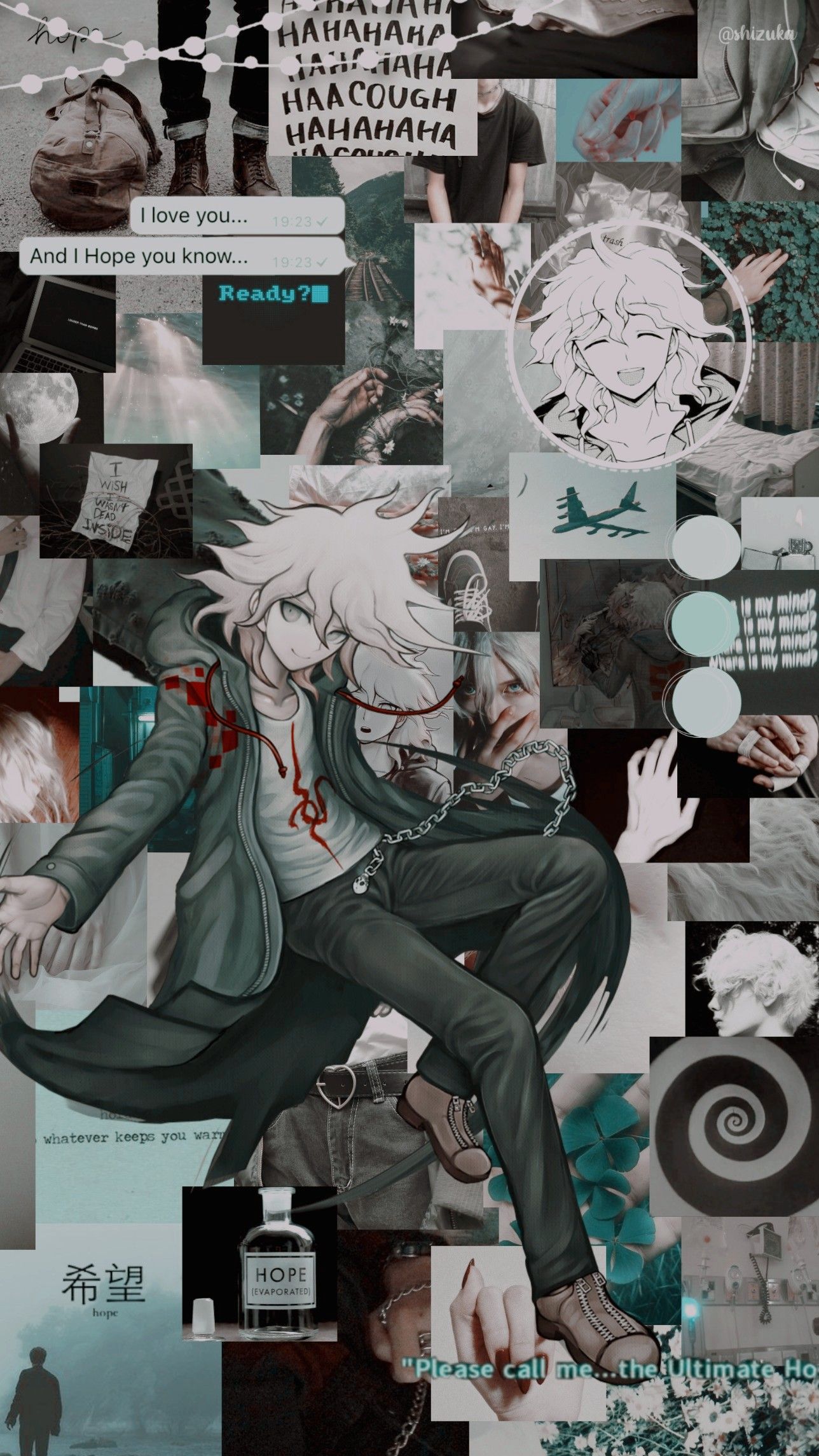 nagito komaeda aesthetic wallpaper. Эскизы персонажей, Милые рисунки, Графические проекты