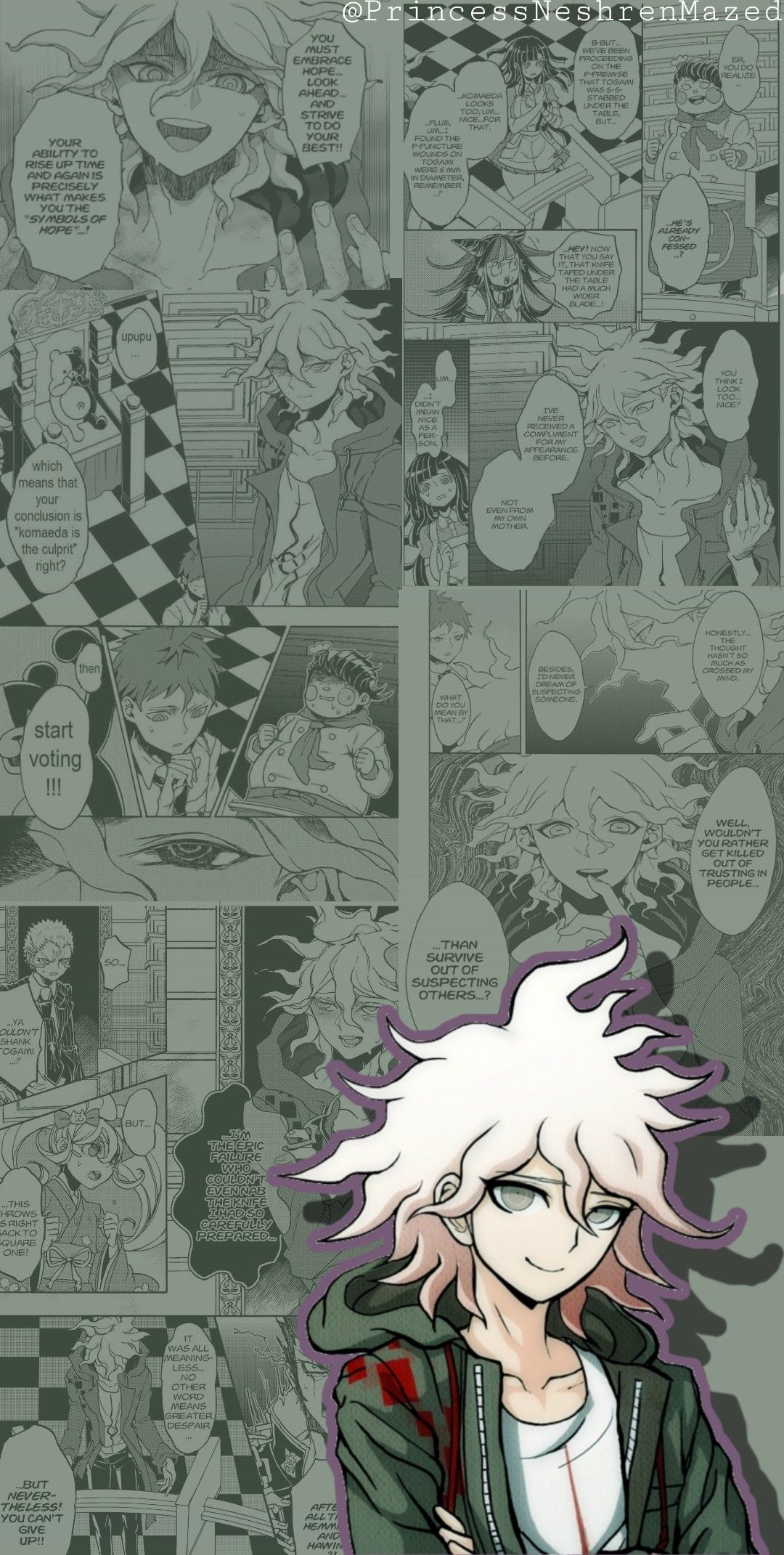 Nagito Komaeda wallpaper. Nagito komaeda, Cute anime wallpaper, Anime wallpaper iphone