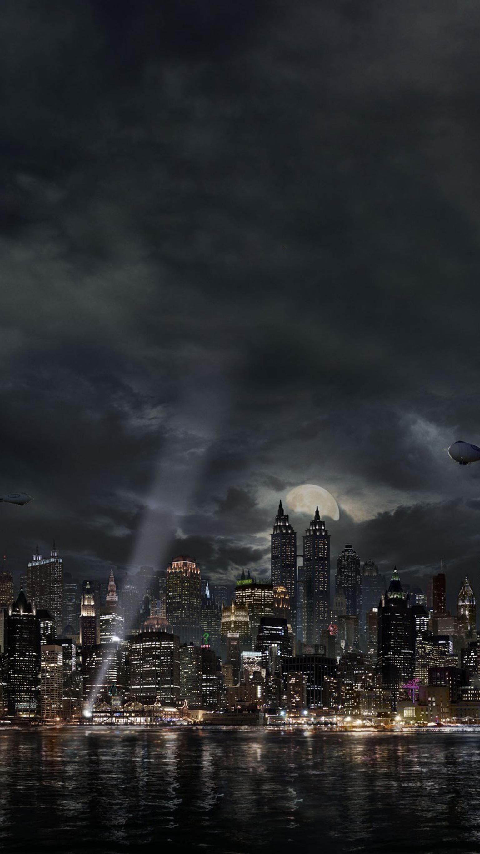 Gotham Phone Wallpaper. Moviemania. Gotham city skyline, Dark city, Gotham city