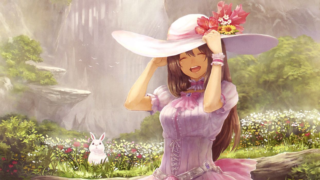 Anime girl beautiful cute happy beauty girls happy lovely wallpaperx1080