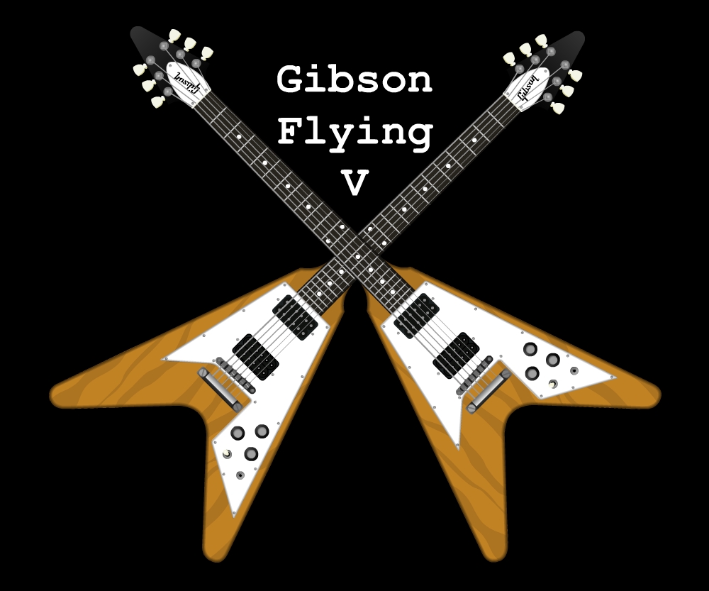 Gibson flying v чертеж