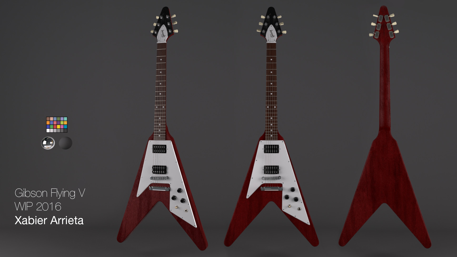 Gibson Flying V and texturing