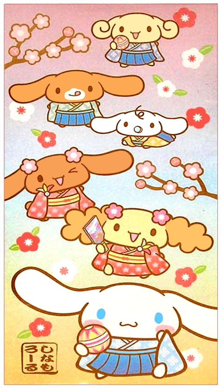 Sanrio Cinnamoroll Cherry Blossom Envelope Set. Sanrio hello kitty, Sanrio wallpaper, Kawaii wallpaper