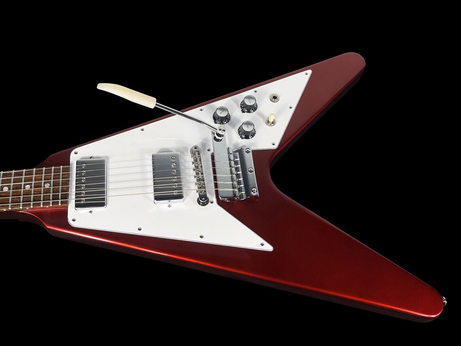 GIBSON FLYING V 1967 CUSTOM SHOP '67 HISTORIC w VIBROLA CANDY APPLE RED