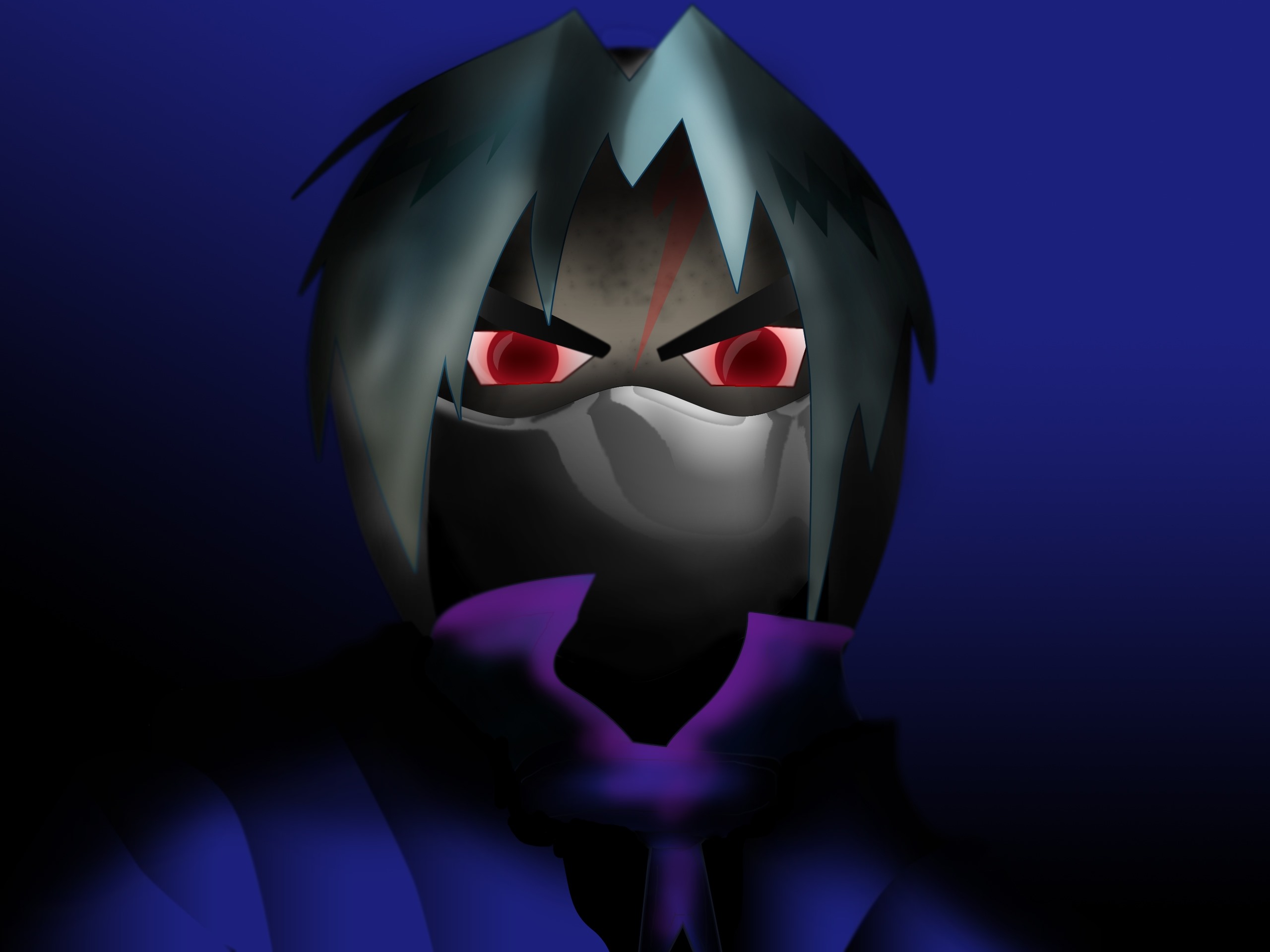 Wallpaper Anime boy, red eyes, horror 2560x1920 HD Picture, Image