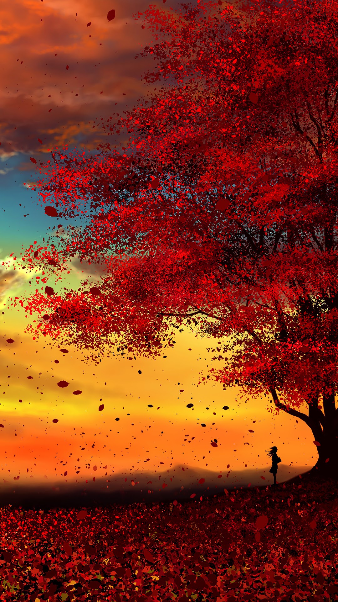 Anime, Autumn, Scenery, Sunset HD Gallery HD Wallpaper