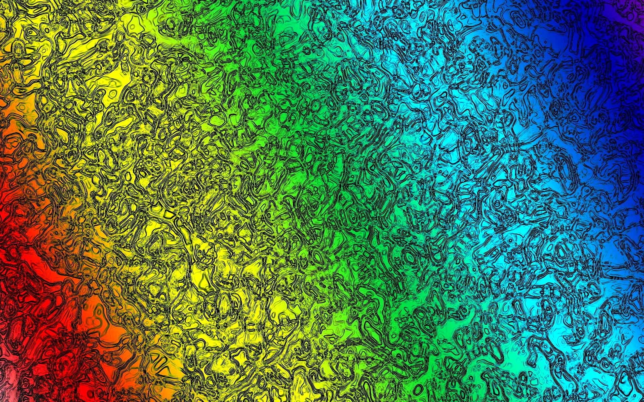 Rainbow Water Abstract Wallpaper 2560x1600, Wallpaper13.com