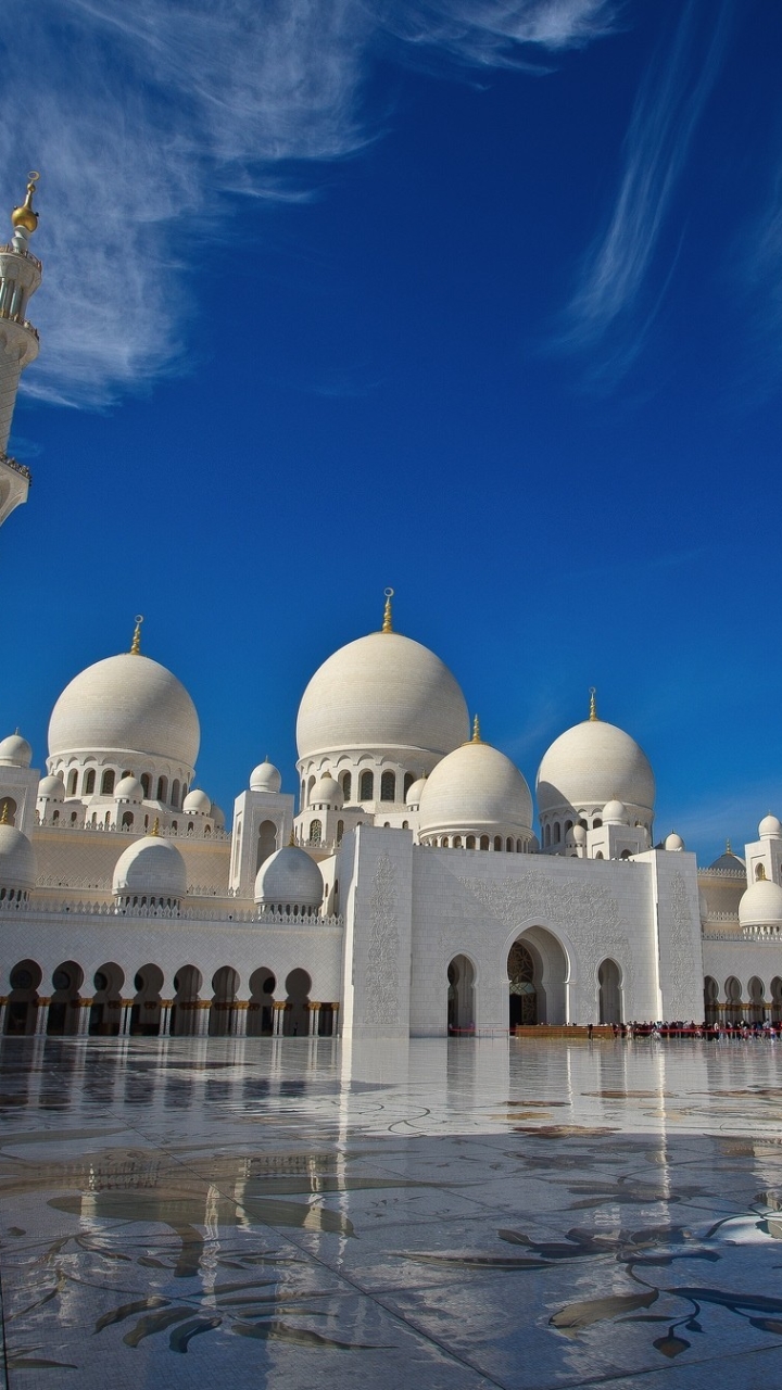 Sheikh Zayed Grand Mosque Phone Wallpaper