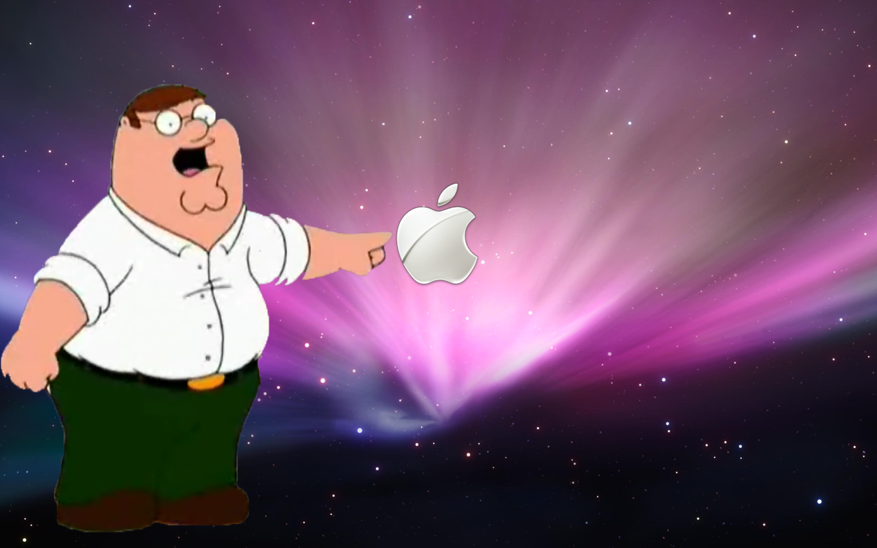 Family Guy Peter grabs Apple
