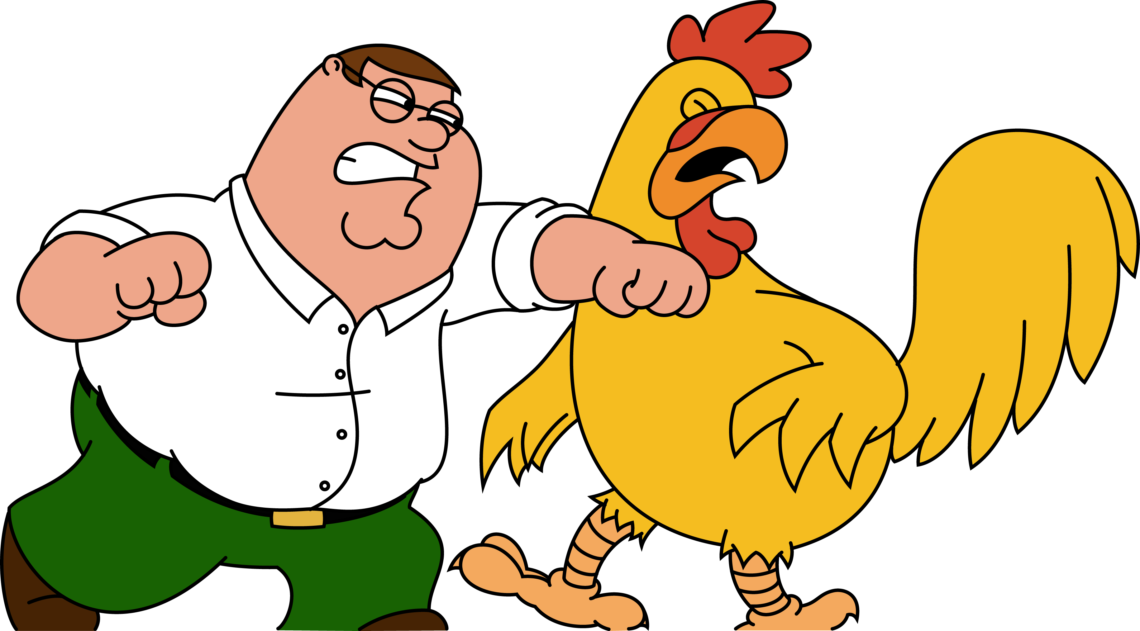 Download Family Guy Wallpaper Griffin Vs Chicken Png PNG Image with No Background