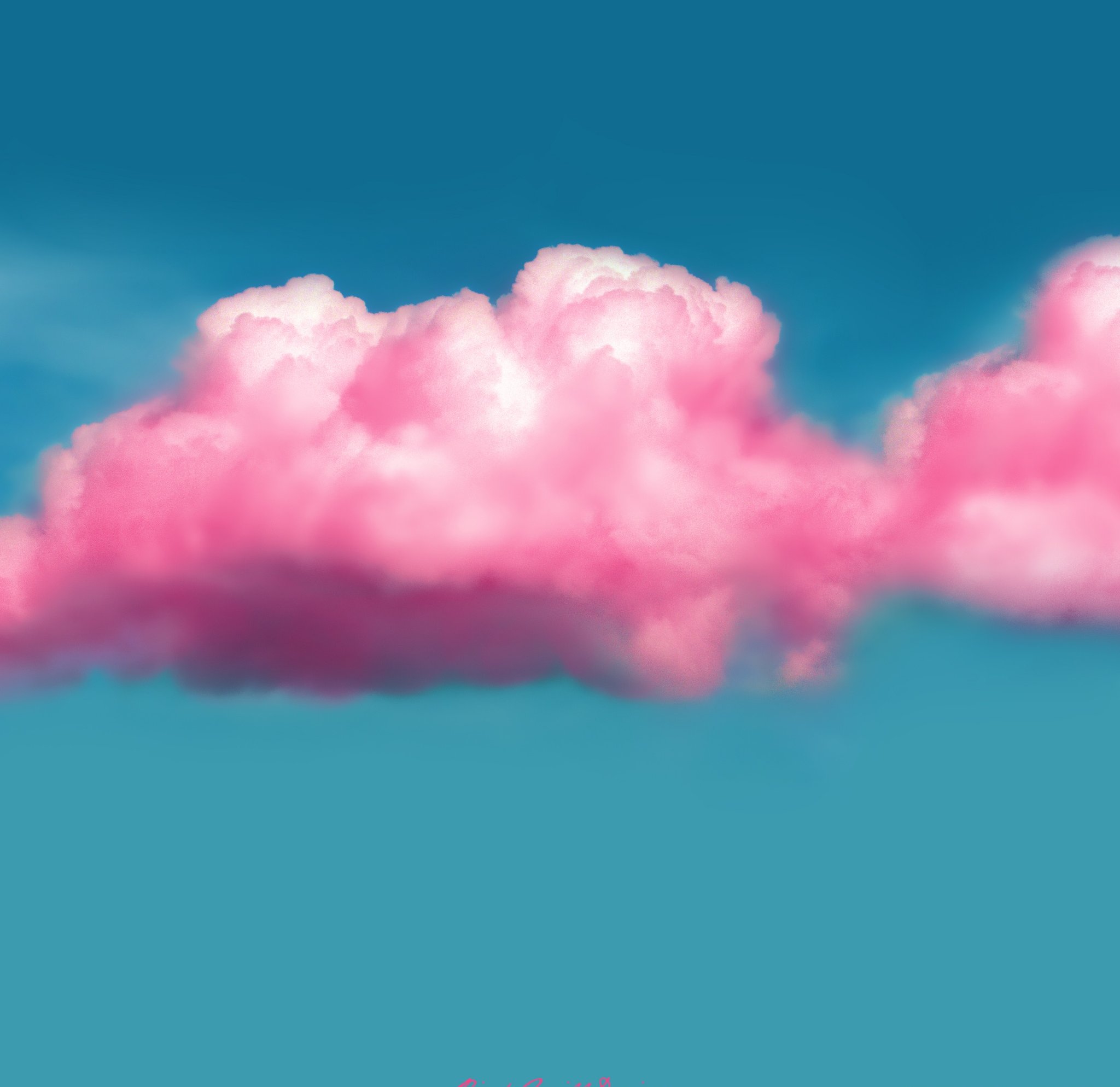 On The Desktop Wallpaper, Rainbow, Clouds, Daisies, Pink Clouds