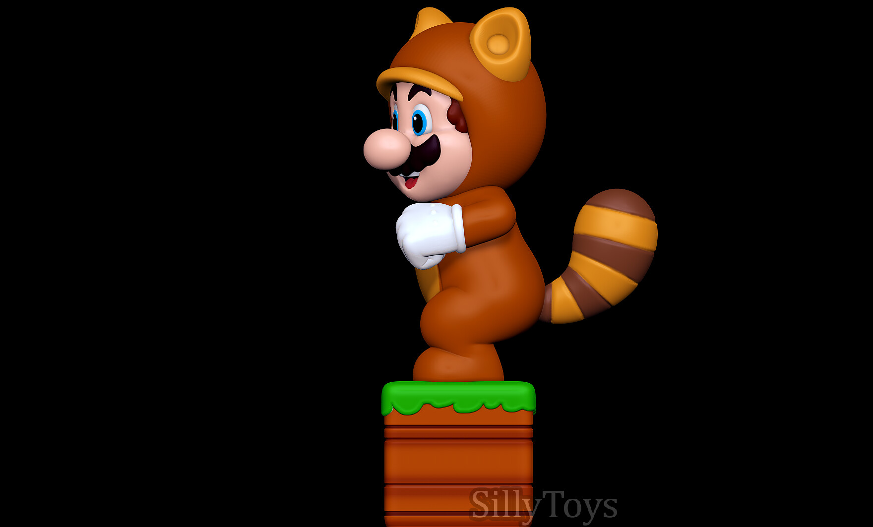 Tanooki Mario 3D print model