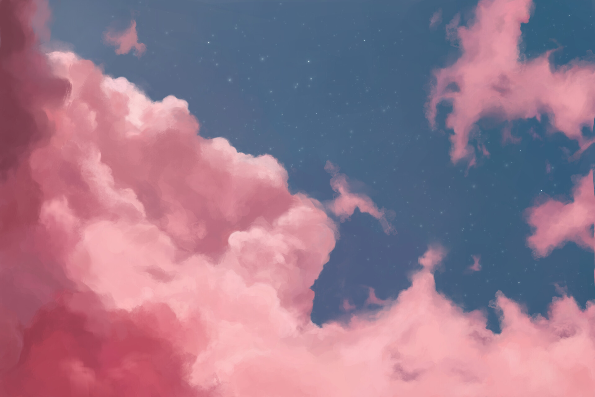 Pink clouds