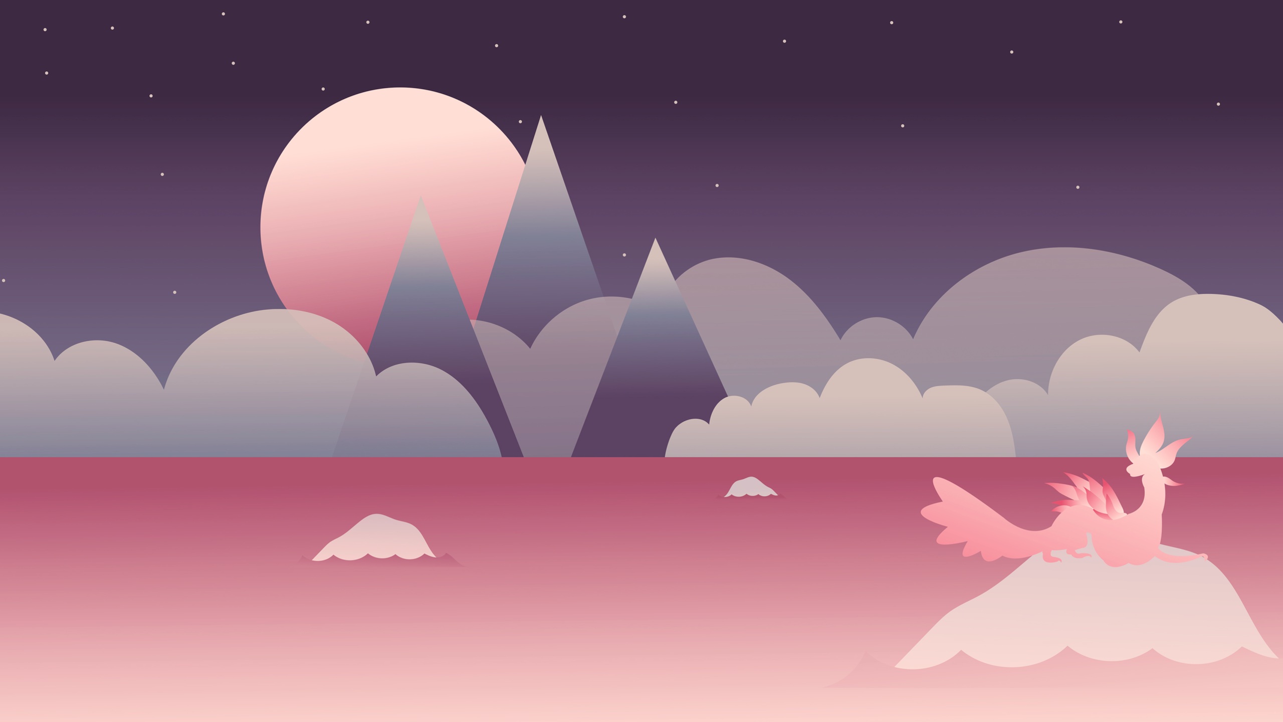 Wallpaper 4k Pink World Minimalist 4k Wallpaper