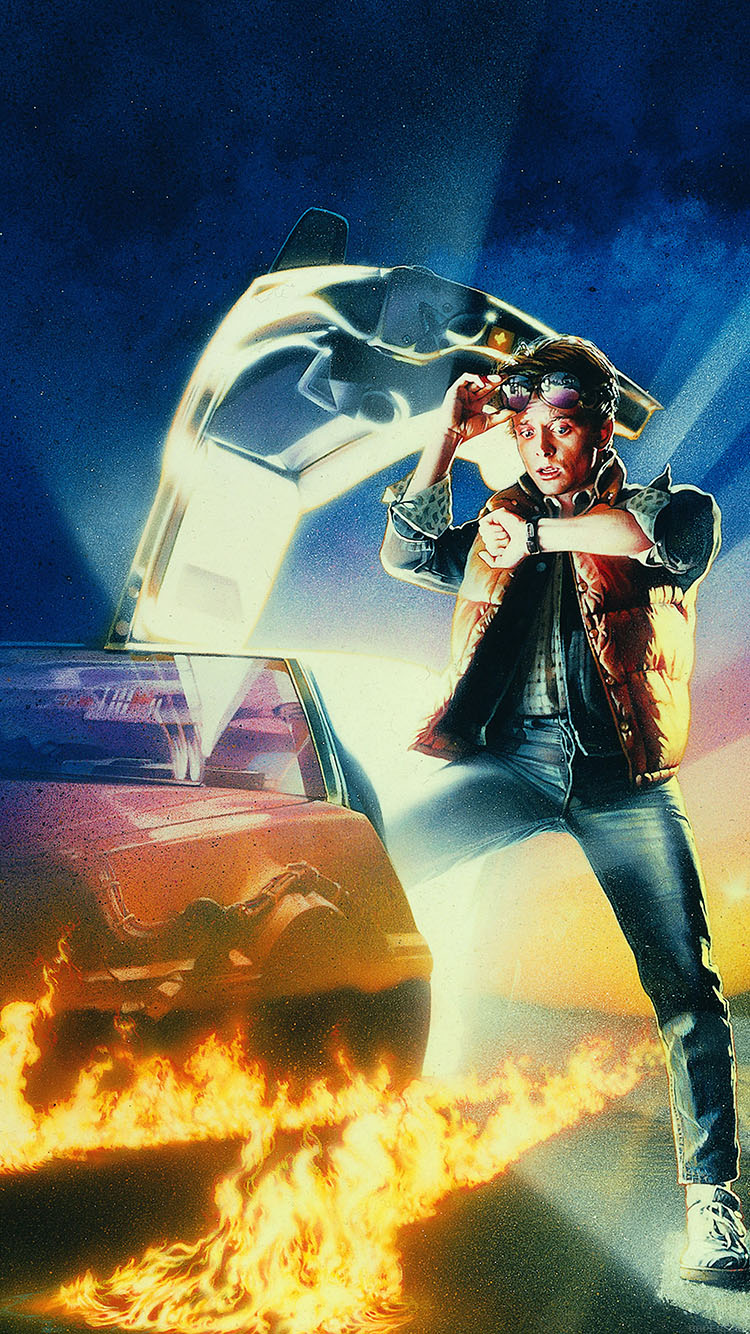 iPhoneXpapers back to the future time film poster