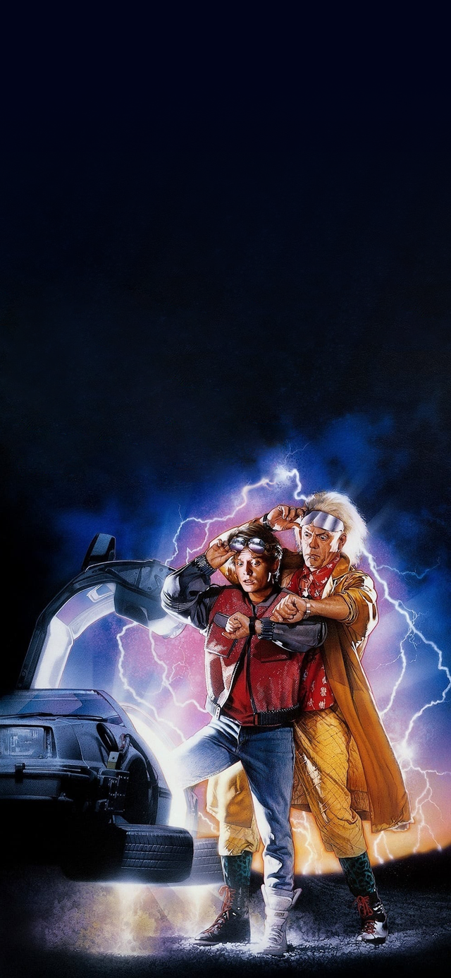 As requested, I removed the text from the Back to the Future 2 and Back to the Future 3 posters and converted them into mobile wallpaper