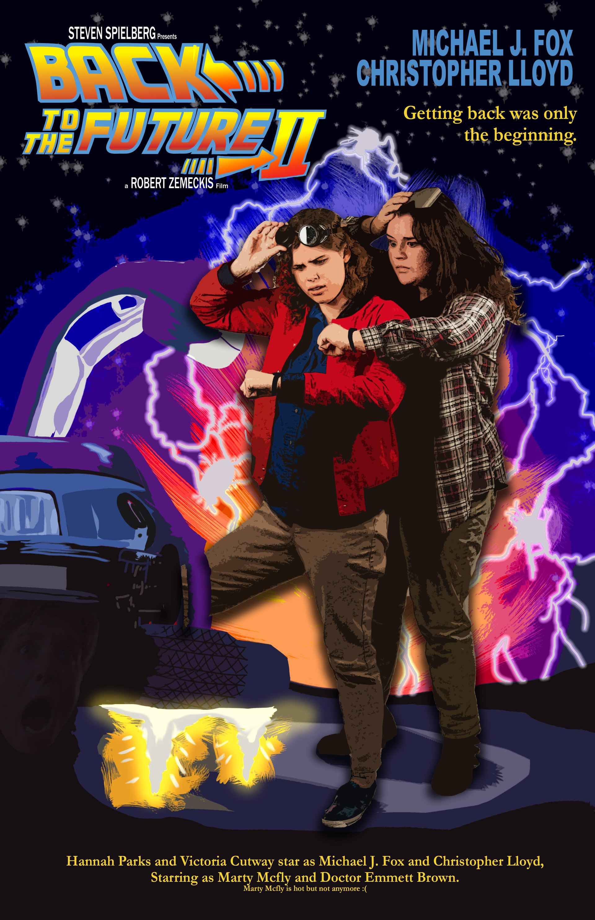 Back to the Future II Movie Poster Recreation