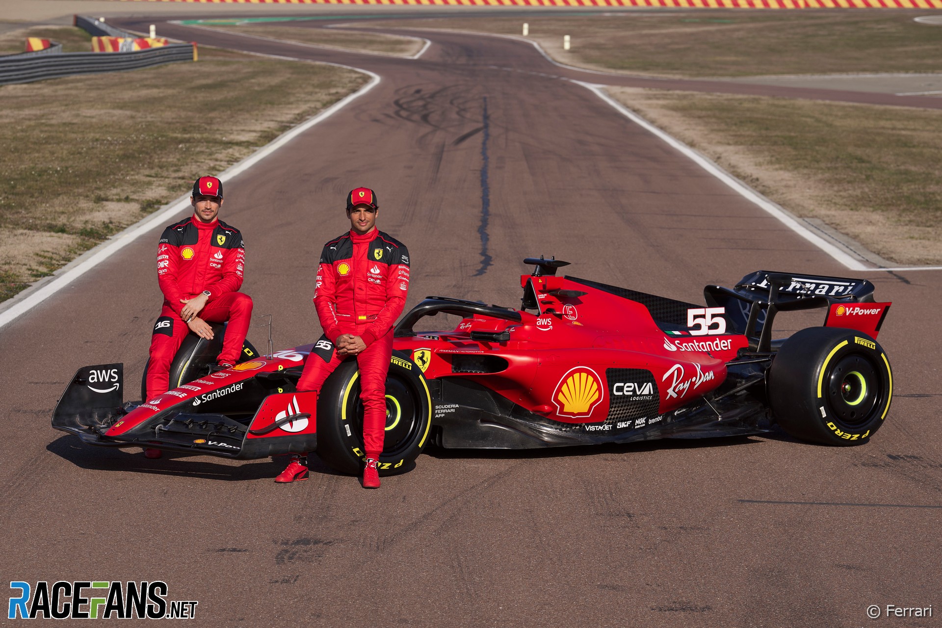 First Picture: Ferrari Make Flying Start To 2023 As SF 23 Hits The Track At Launch · RaceFans