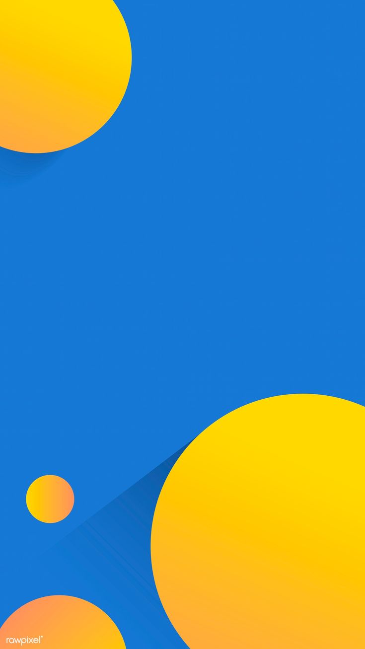 Round yellow and blue abstract background vector. free image by rawpixel.com. Blue wallpaper iphone, Abstract background, Blue abstract