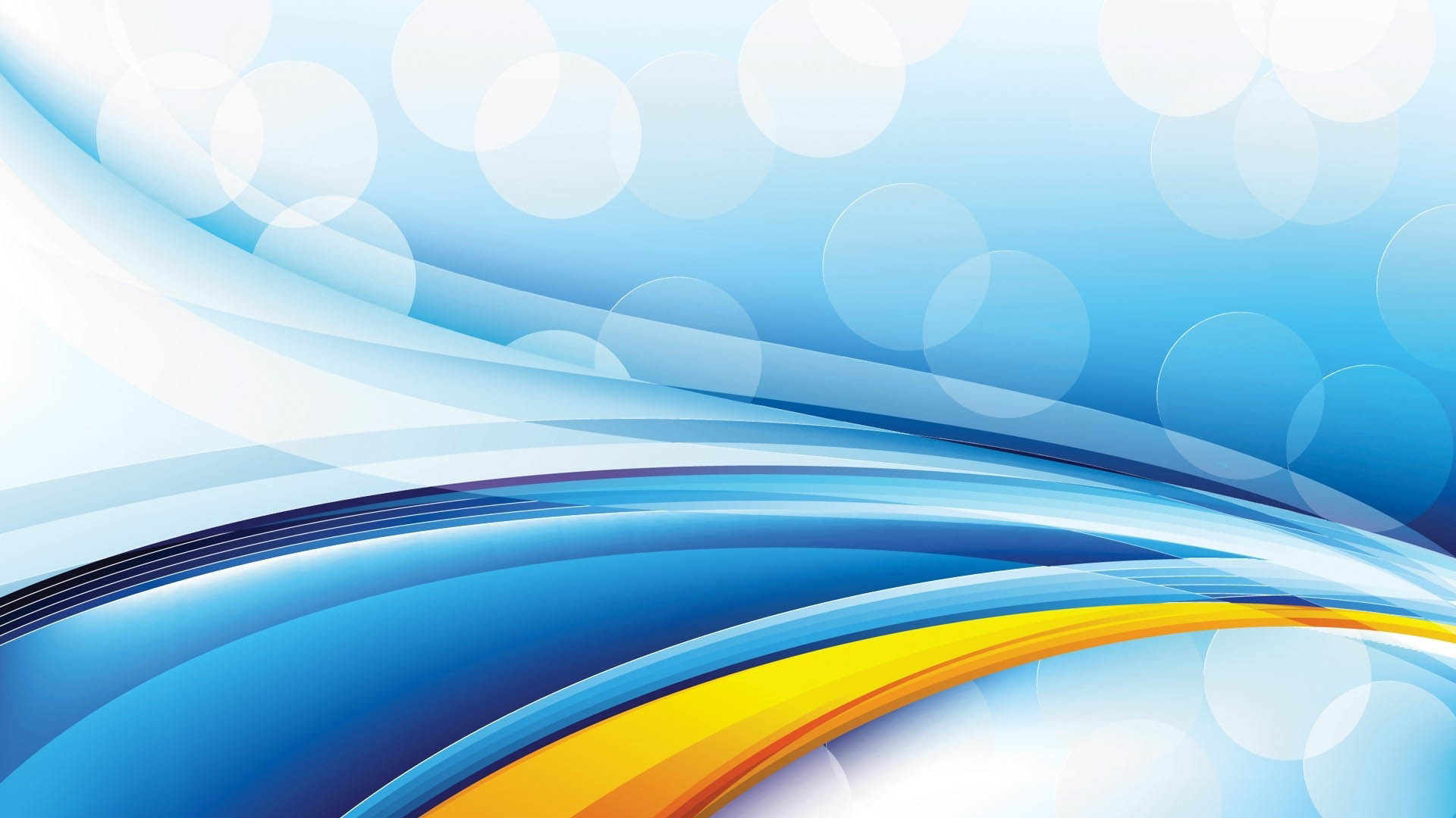 Vector Blue & Yellow Desktop Design wallpaper